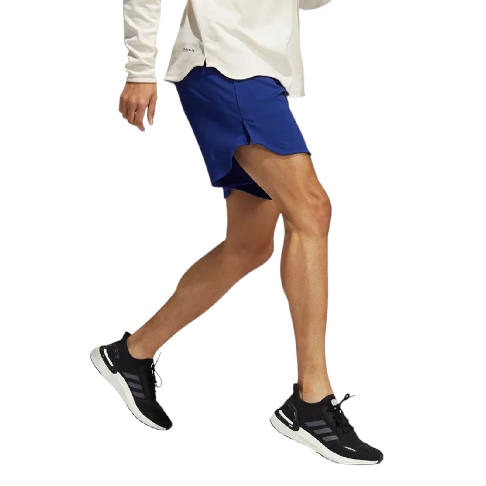 adidas Primeblue Always Om Yoga Shorts - Victory Blue - ViaductClothing - -