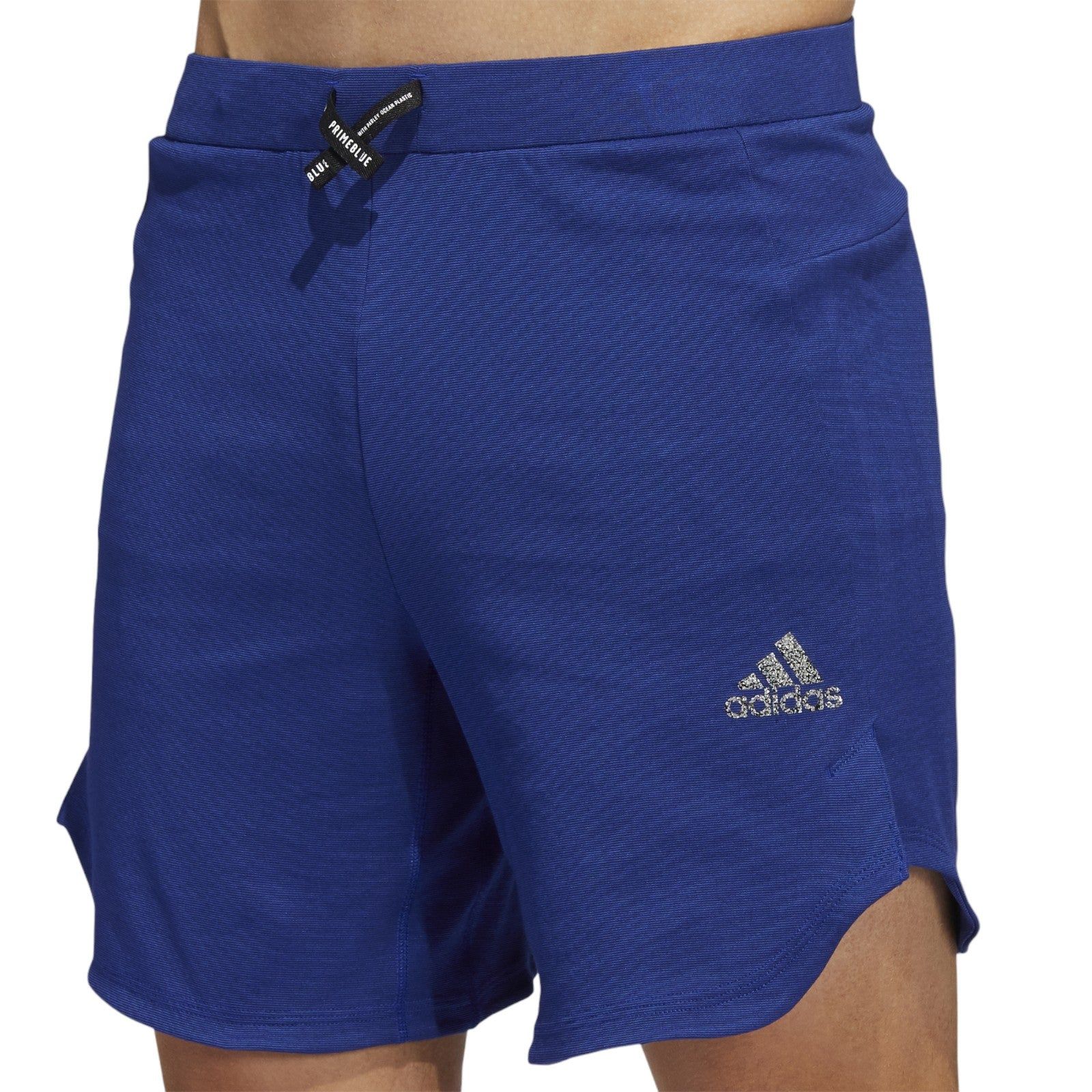 adidas Primeblue Always Om Yoga Shorts - Victory Blue - ViaductClothing - -