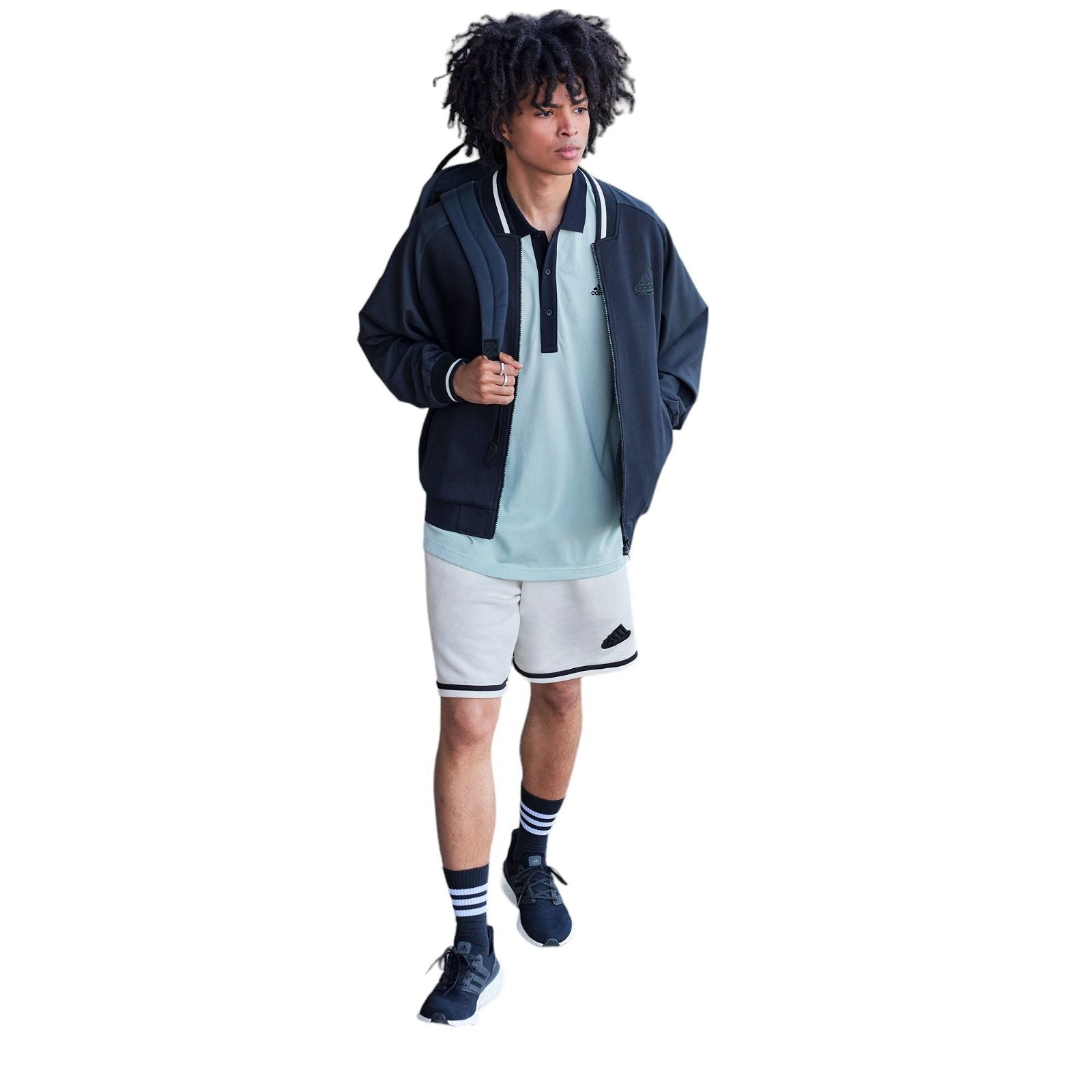 adidas Printed Bomber Jacket (Gender Neutral) - Black - ViaductClothing - -