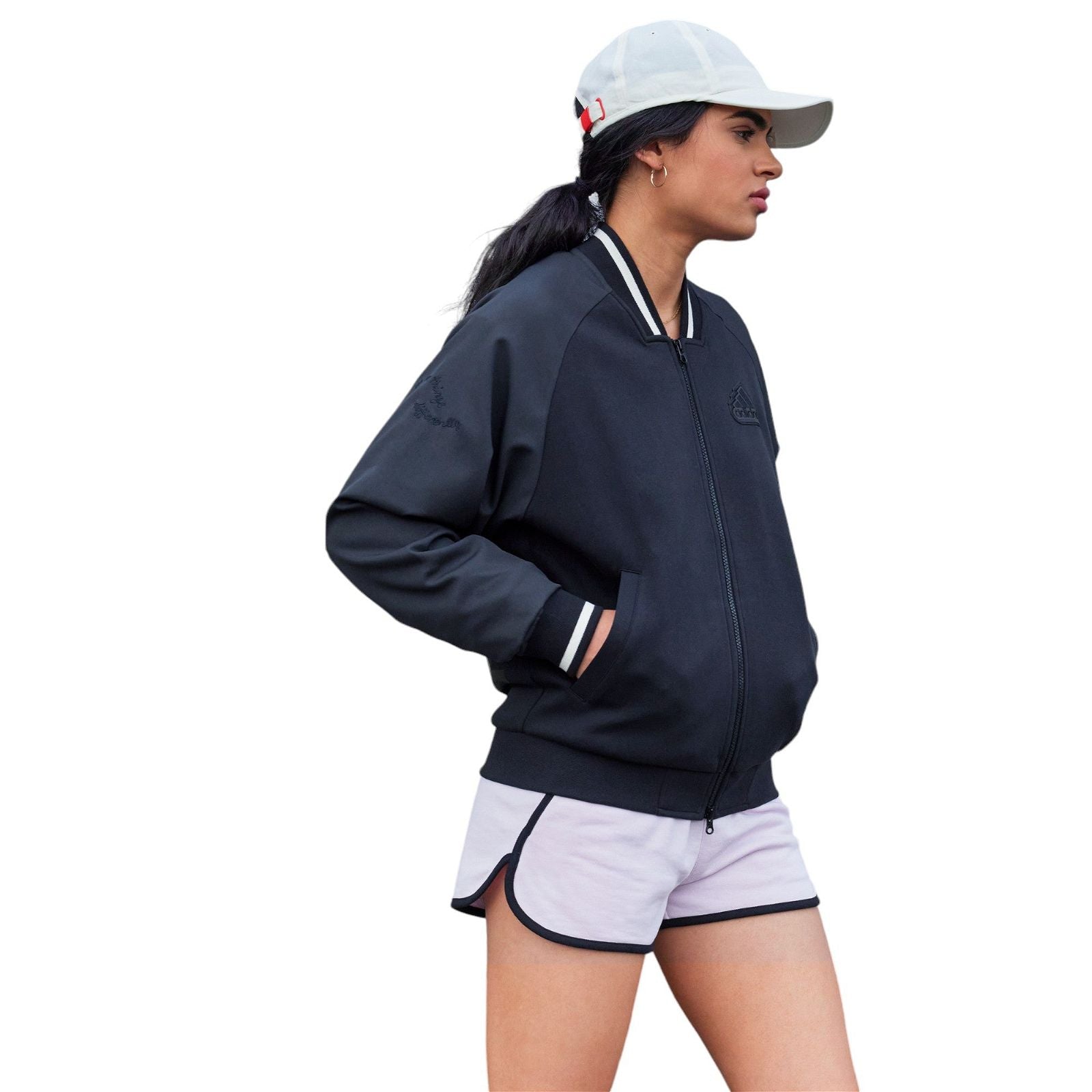 adidas Printed Bomber Jacket (Gender Neutral) - Black - ViaductClothing - -
