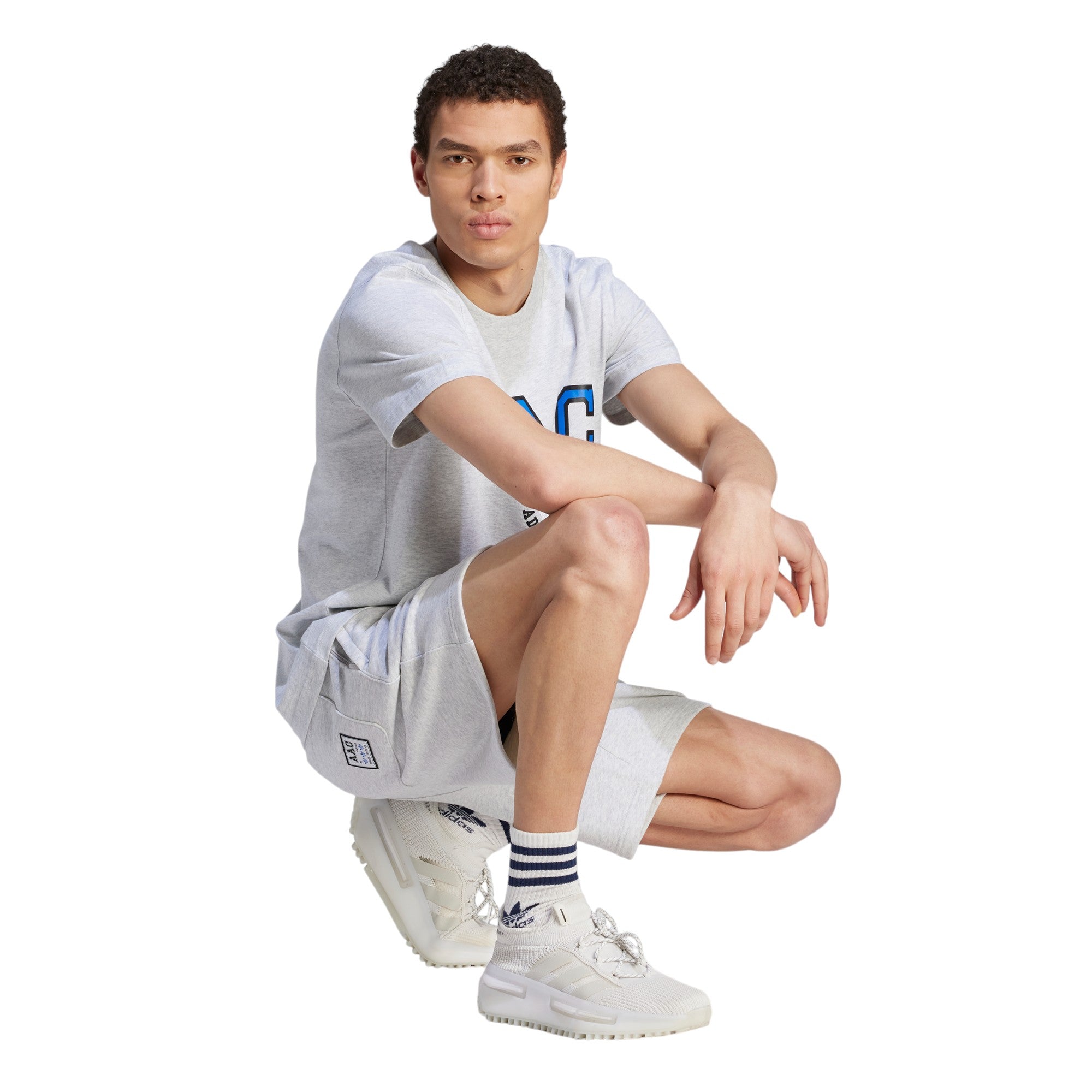 adidas Originals RIFTA Metro AAC Shorts - Light Grey Heather