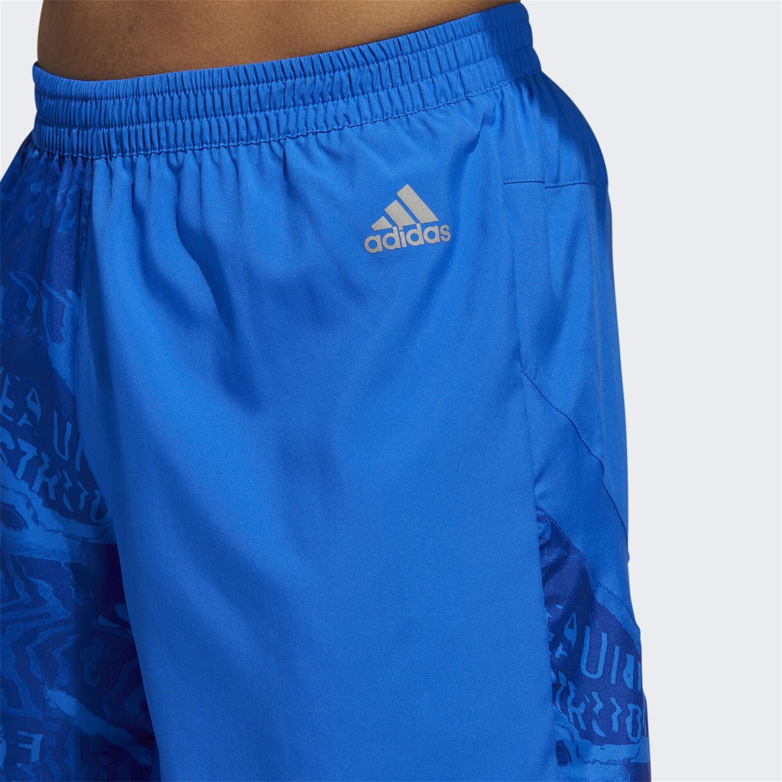 adidas Run It Graphic Shorts - Blue - ViaductClothing - -