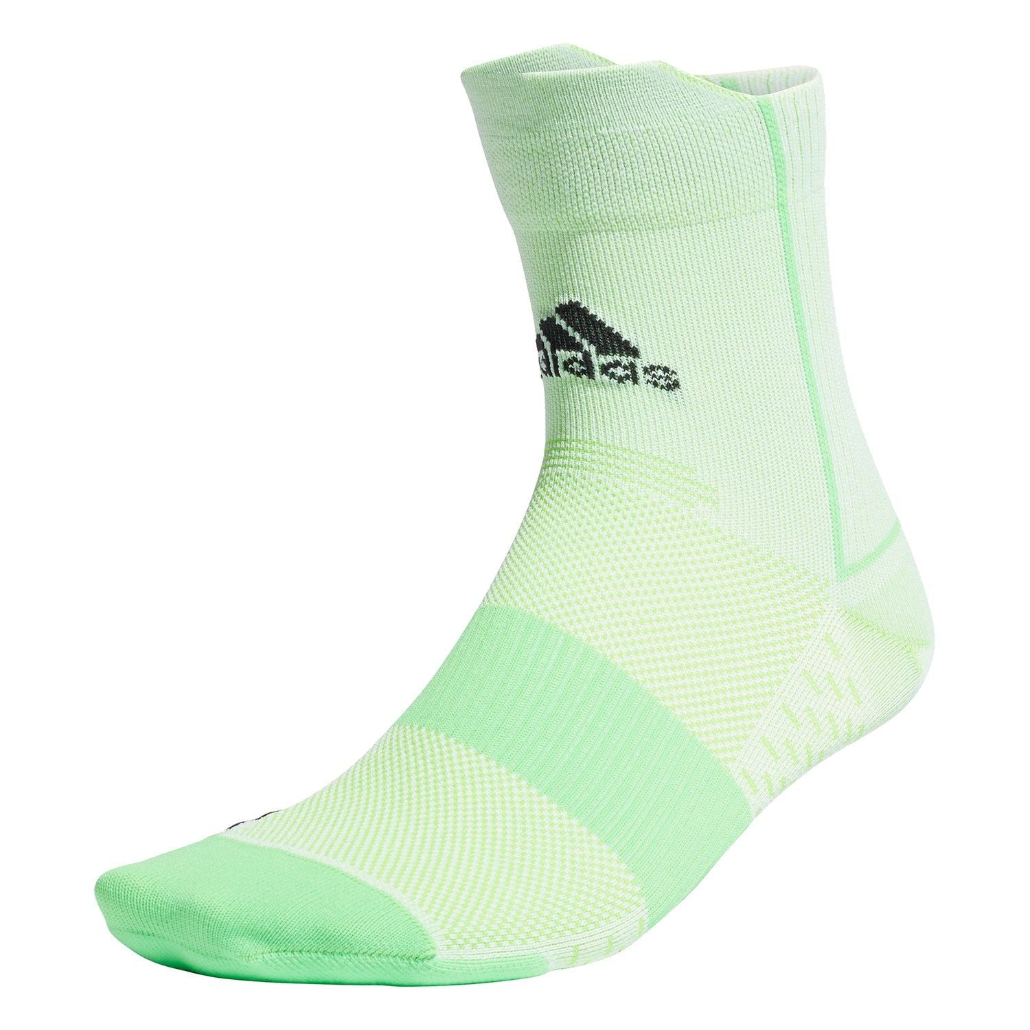 adidas Running Adizero Ultralight Quarter Performance Socks - Green - ViaductClothing - -