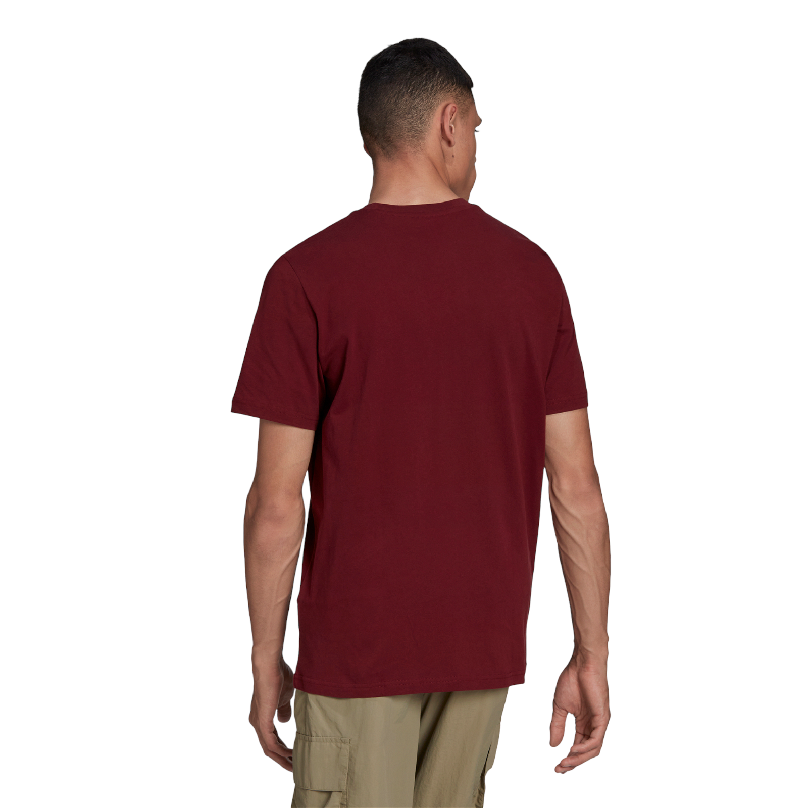 adidas Soccer Logo Crew Neck Tee - Shadow Red - ViaductClothing - -