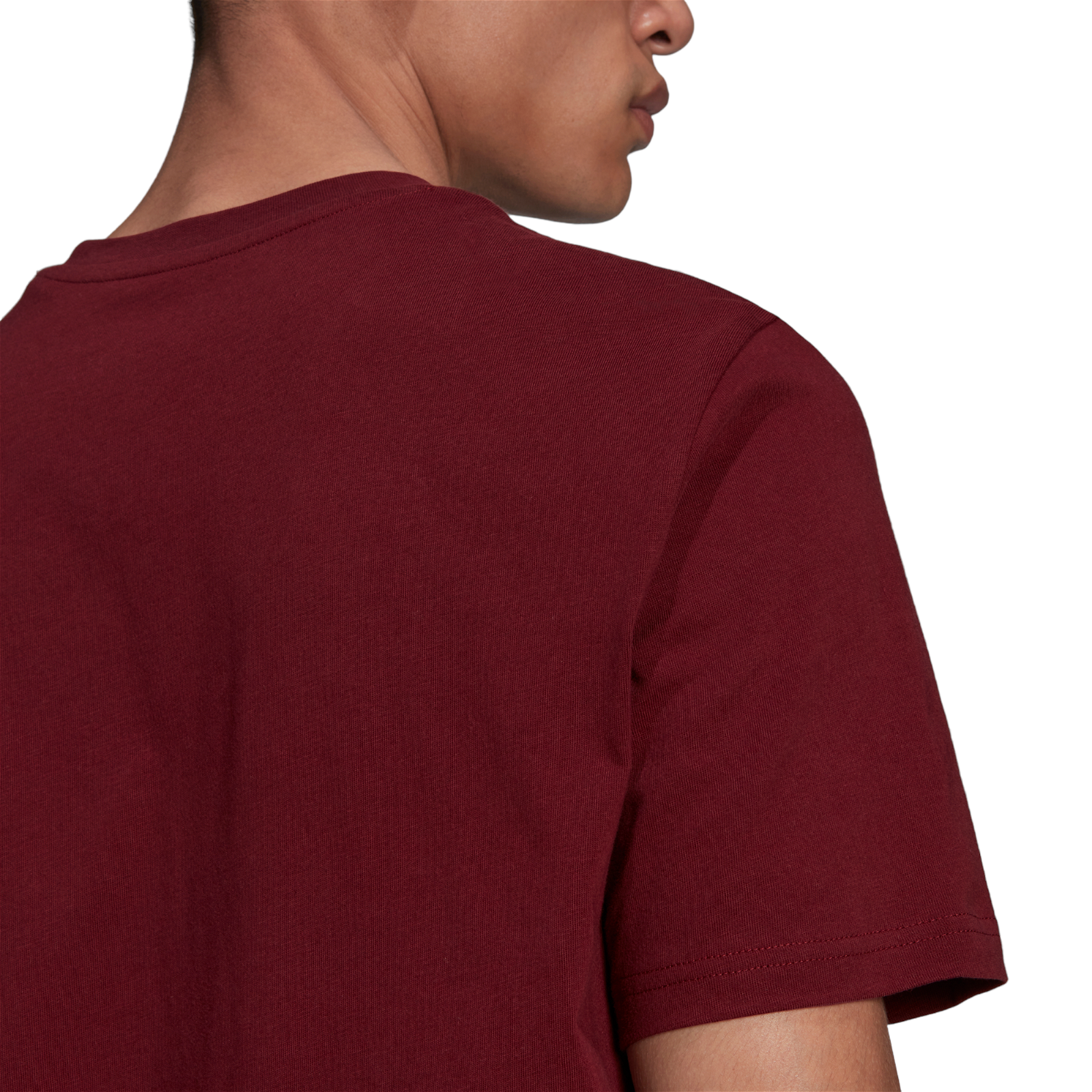 adidas Soccer Logo Crew Neck Tee - Shadow Red - ViaductClothing - -