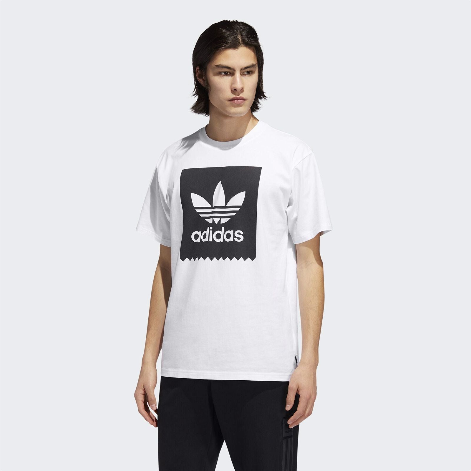 adidas Solid BB Skateboarding Tee - White - ViaductClothing - -