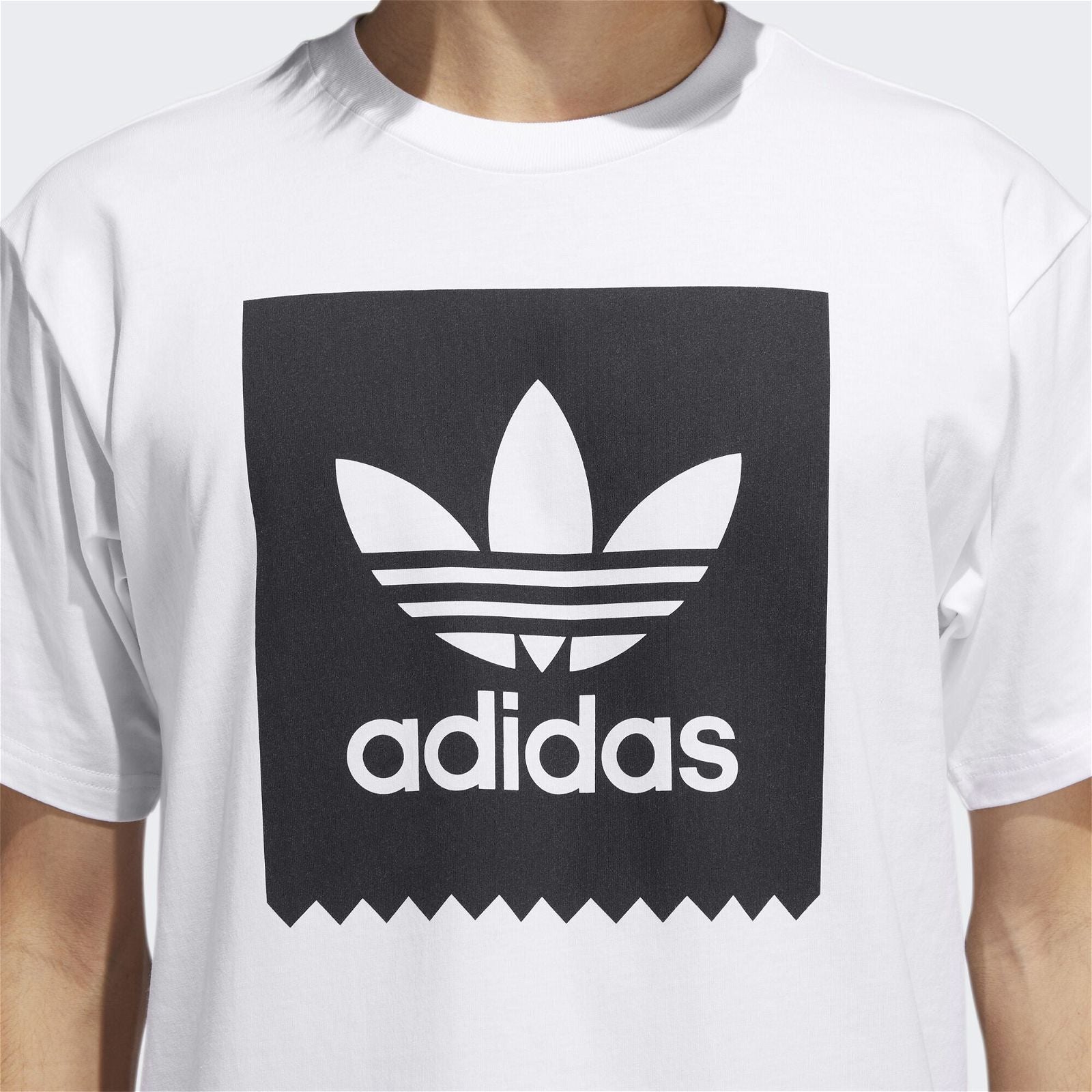 adidas Solid BB Skateboarding Tee - White - ViaductClothing - -