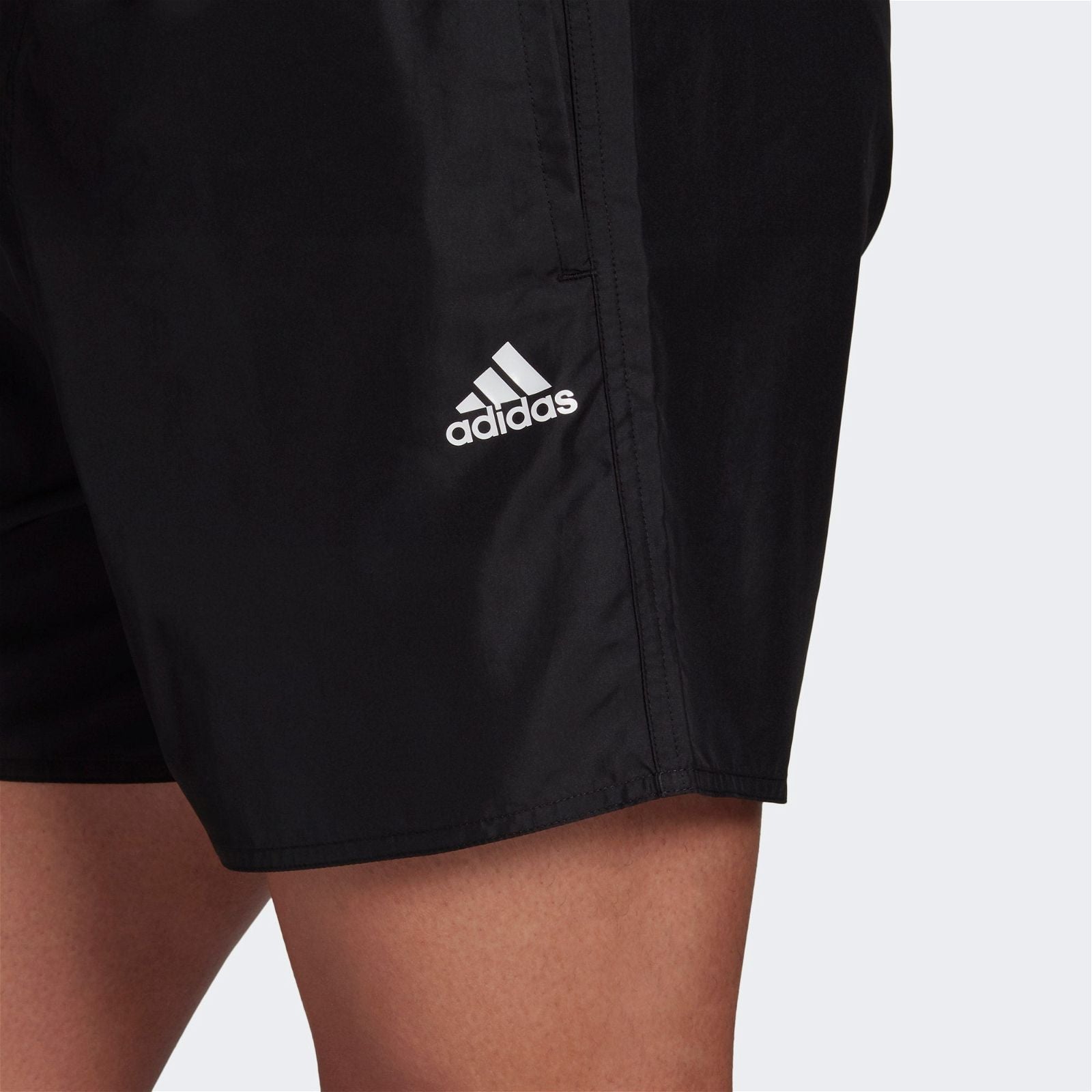 adidas Solid Swim Shorts - Black - ViaductClothing - -