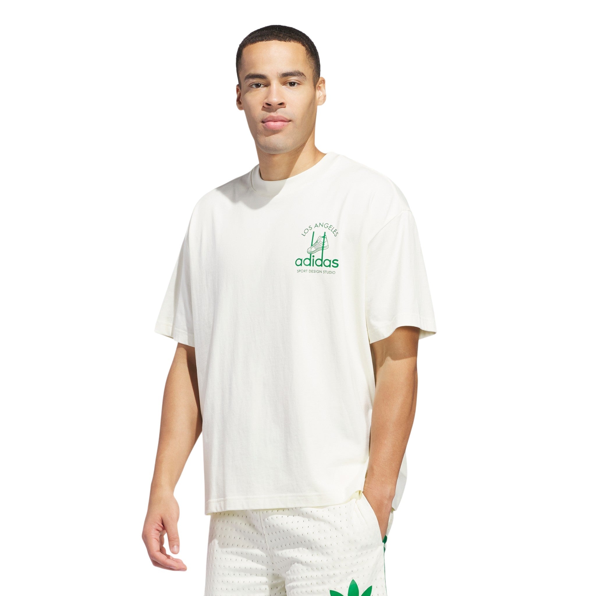 adidas Originals Sport Design Studio Jabbar Graphic Tee - Ivory White
