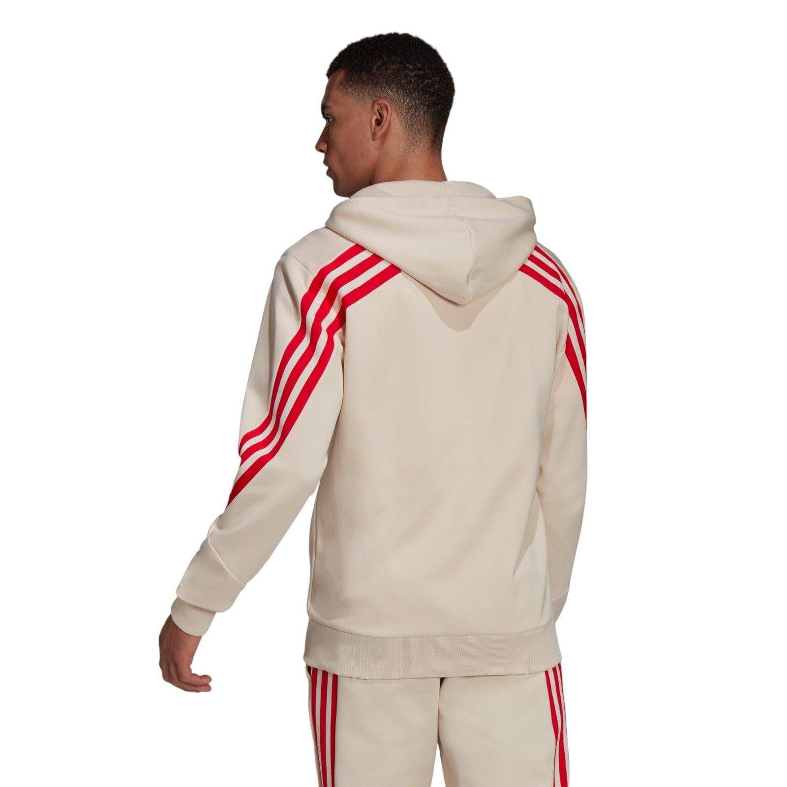 adidas Sportswear Future Icons 3-Stripes Full-Zip Hoodie - Beige - ViaductClothing - -