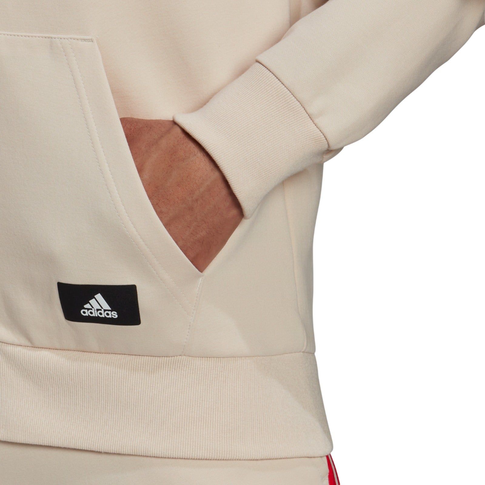 adidas Sportswear Future Icons 3-Stripes Full-Zip Hoodie - Beige - ViaductClothing - -