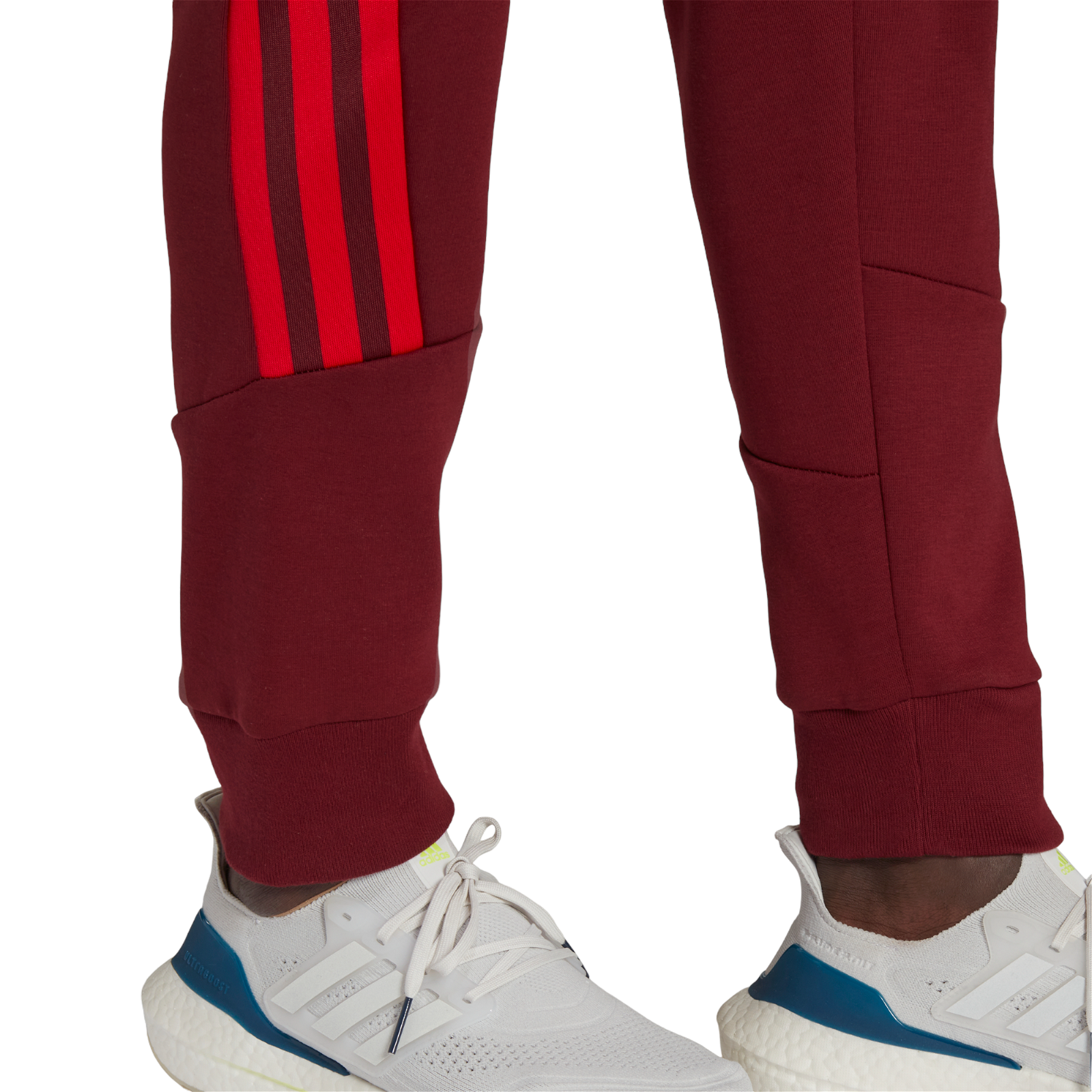 adidas Sportswear Future Icons 3-Stripes Tracksuit Bottoms - Shadow Red - ViaductClothing - -