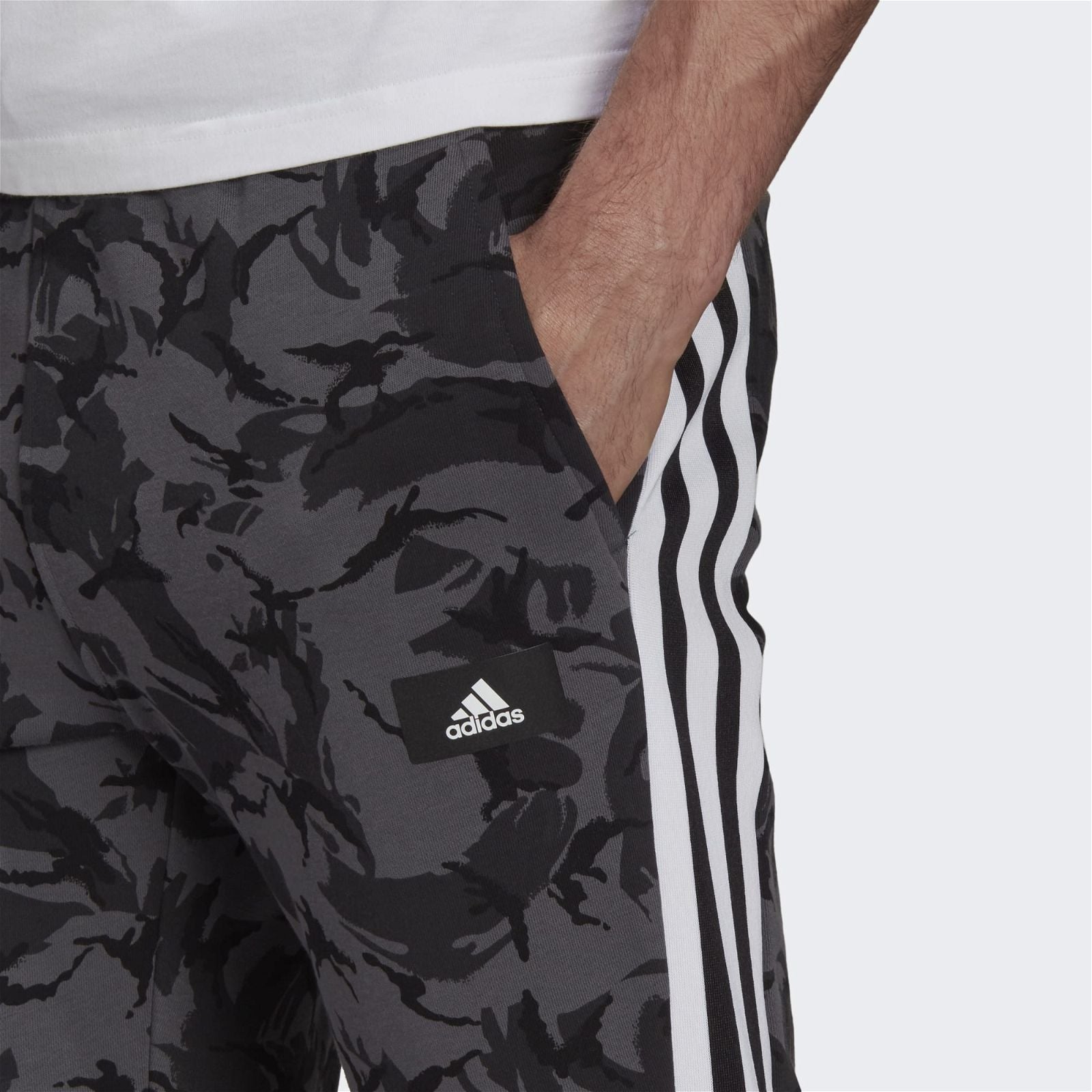 adidas Sportswear Future Icons Camo Graphic Pants - Grey - ViaductClothing - -