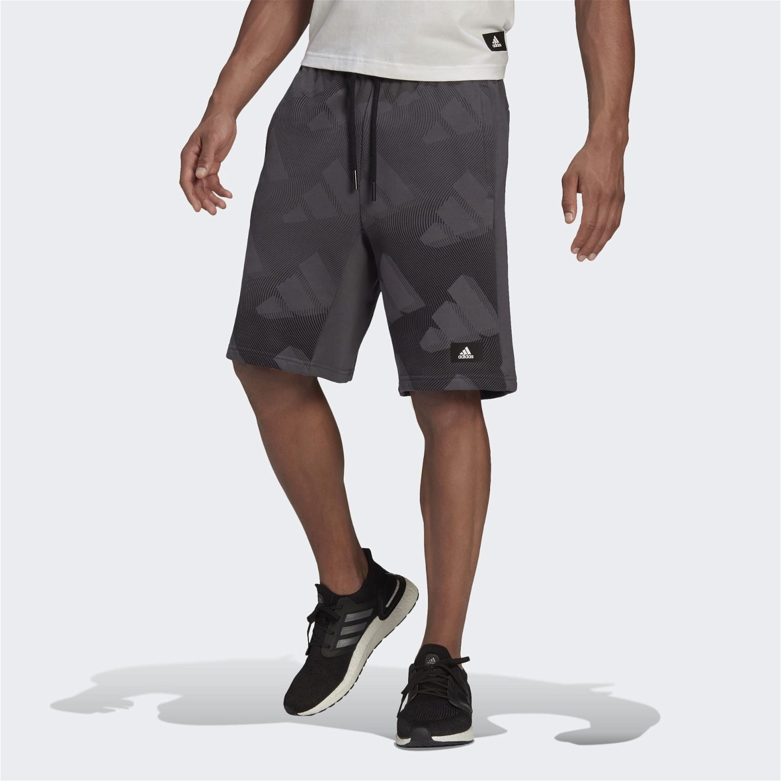 adidas Sportswear Graphic Shorts - Grey - ViaductClothing - -