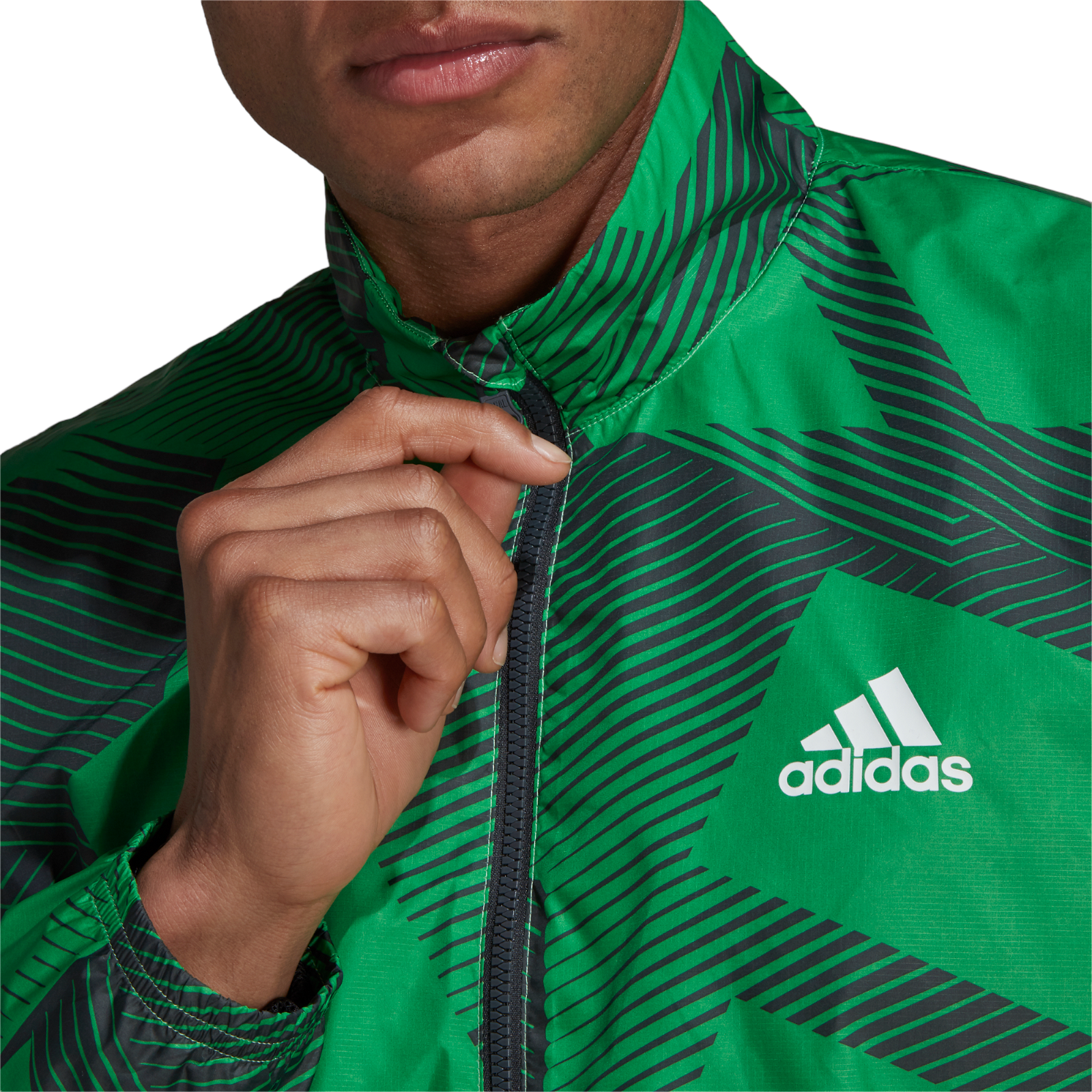 adidas Sportswear Graphic Track Top - Green - ViaductClothing - -