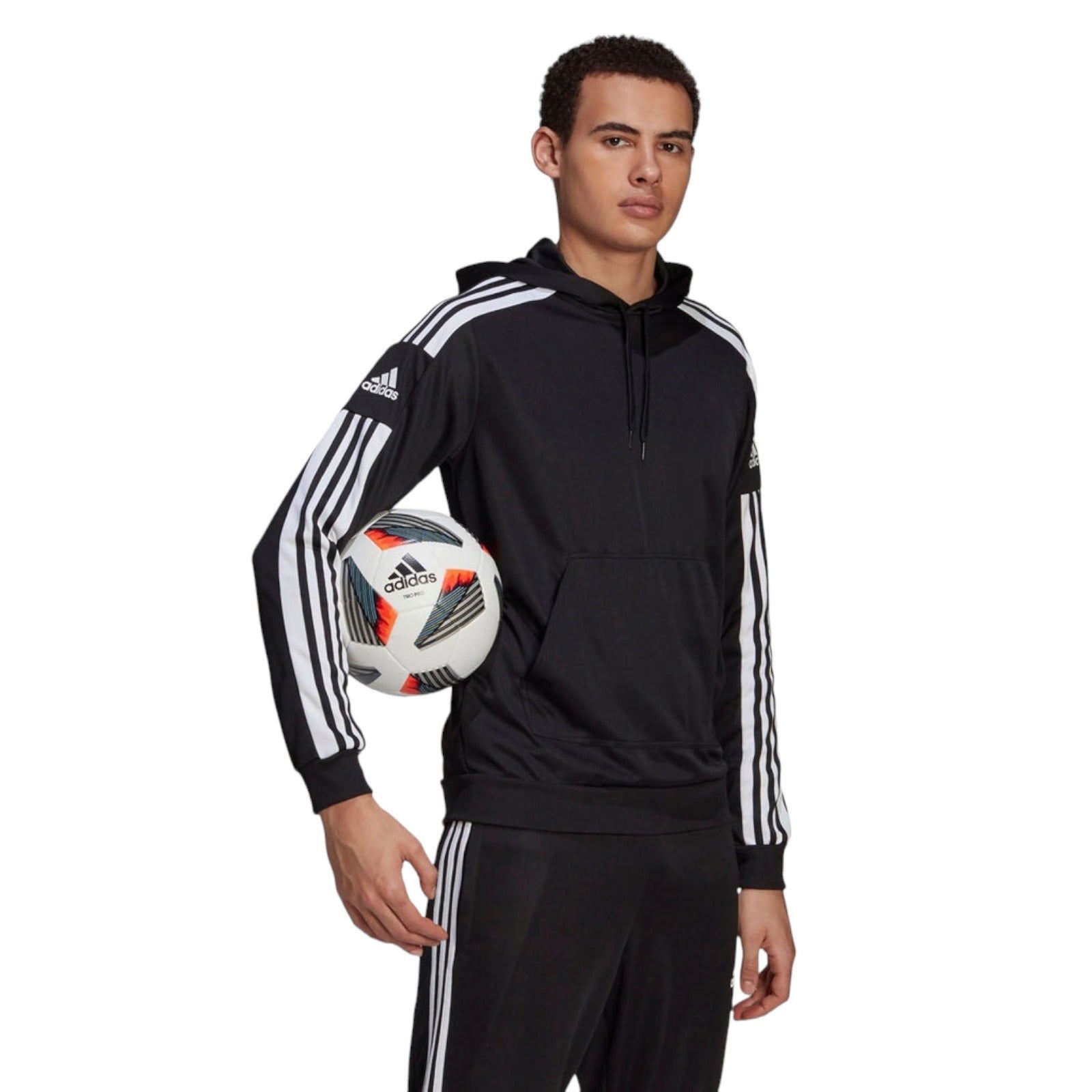adidas Squadra 21 Pullover Hoodie Football - Black - ViaductClothing - -