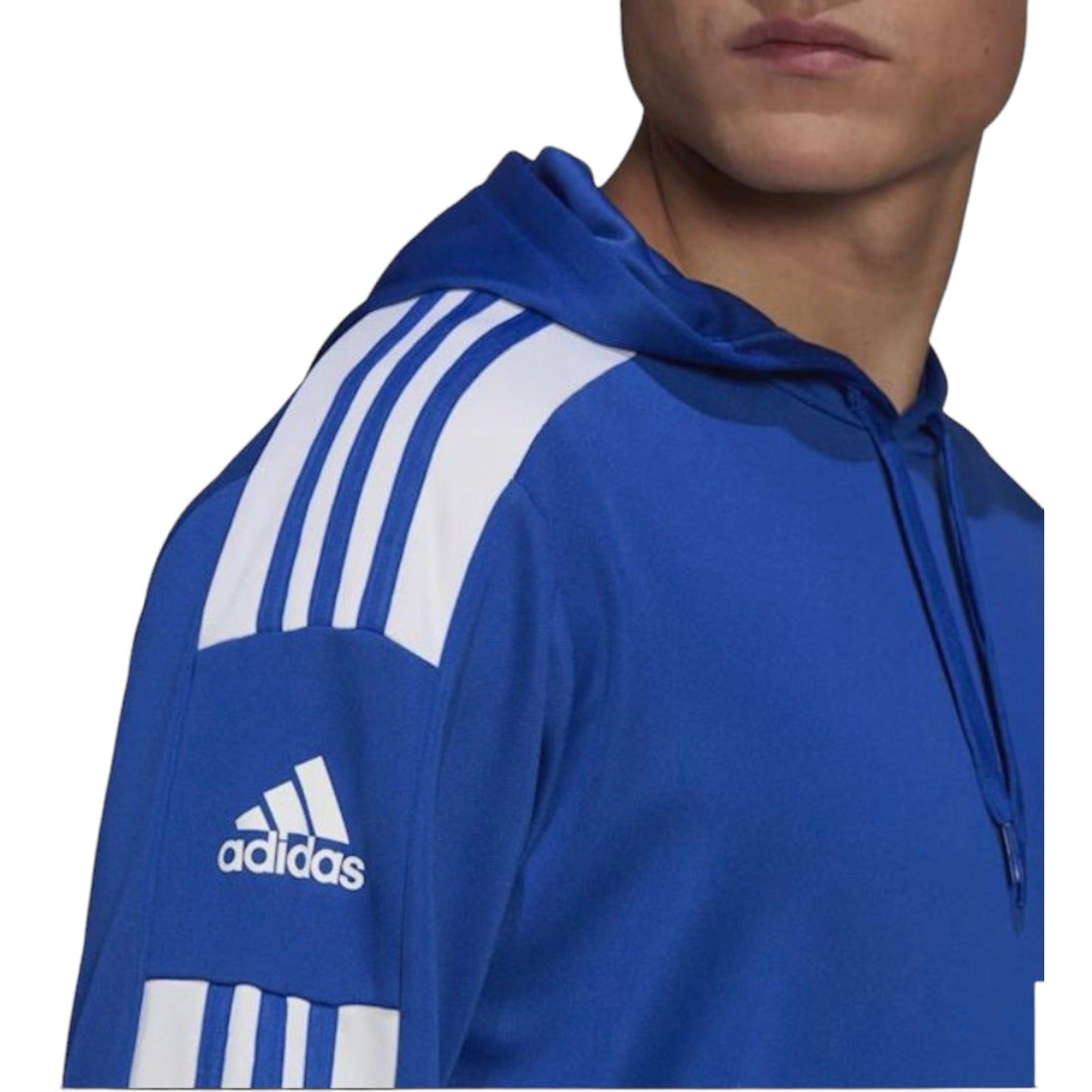 adidas Squadra 21 Pullover Hoodie Football - Blue - ViaductClothing - -