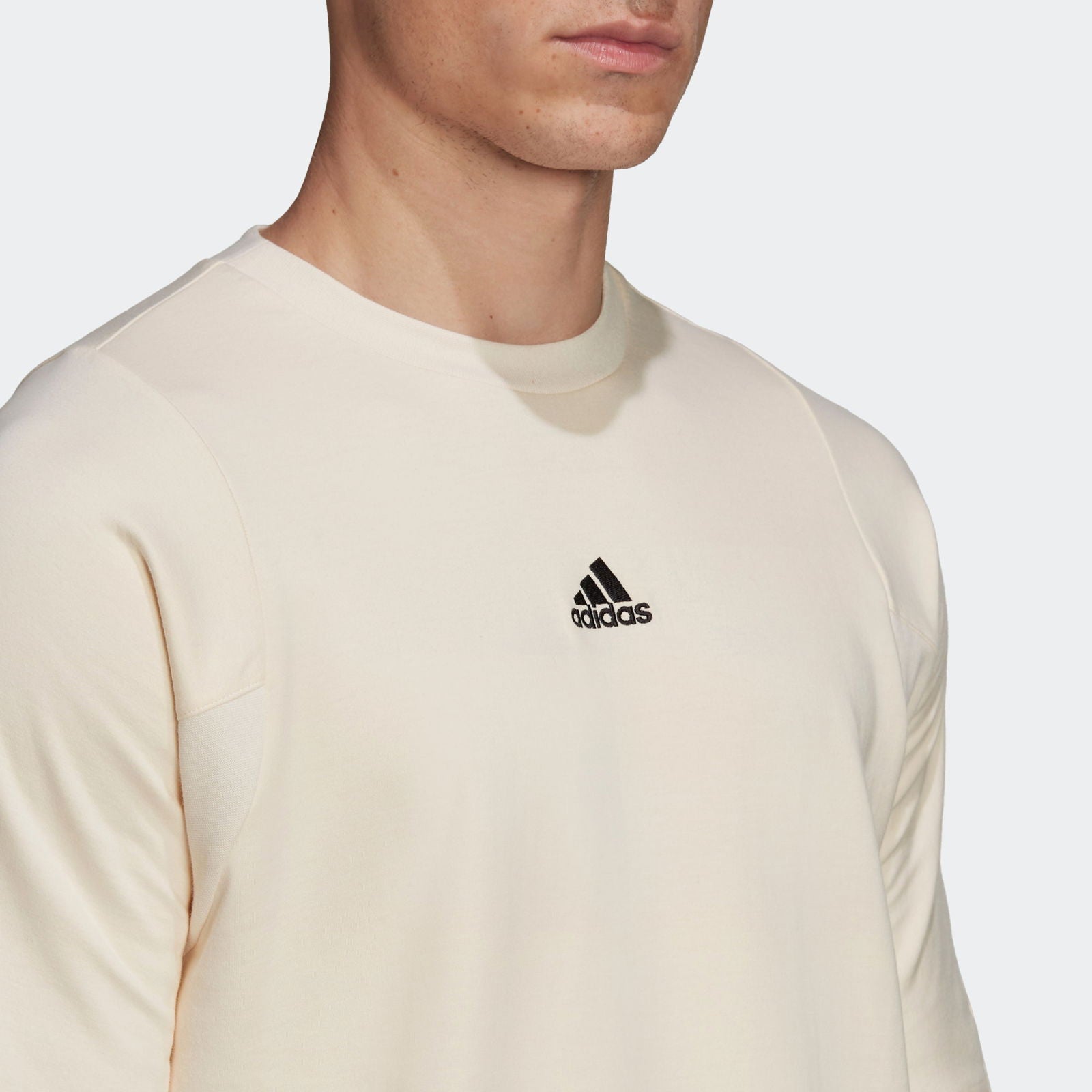 adidas Studio Lounge Tee - Beige - ViaductClothing - -