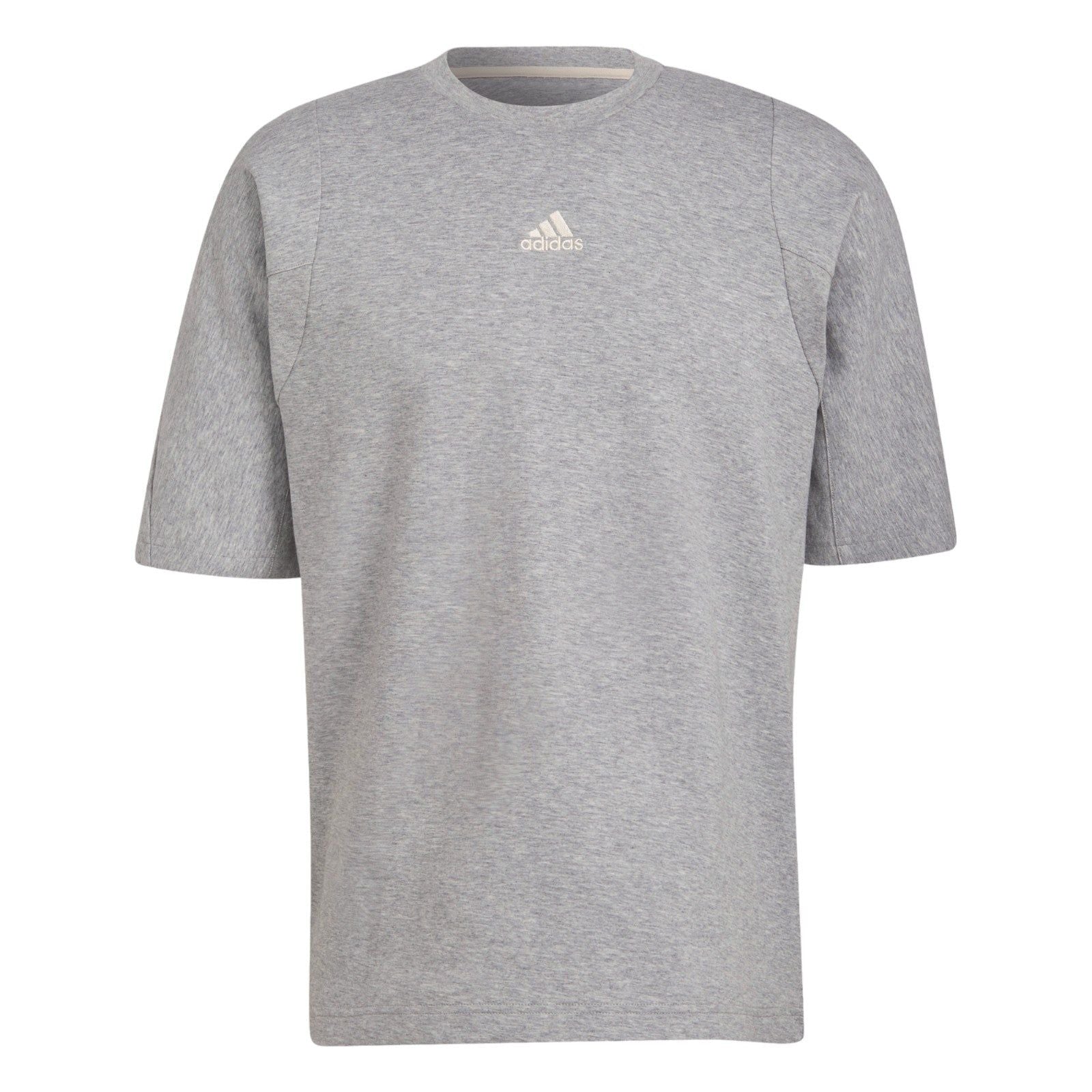 adidas Studio Lounge Tee - Medium Grey Heather - ViaductClothing - -