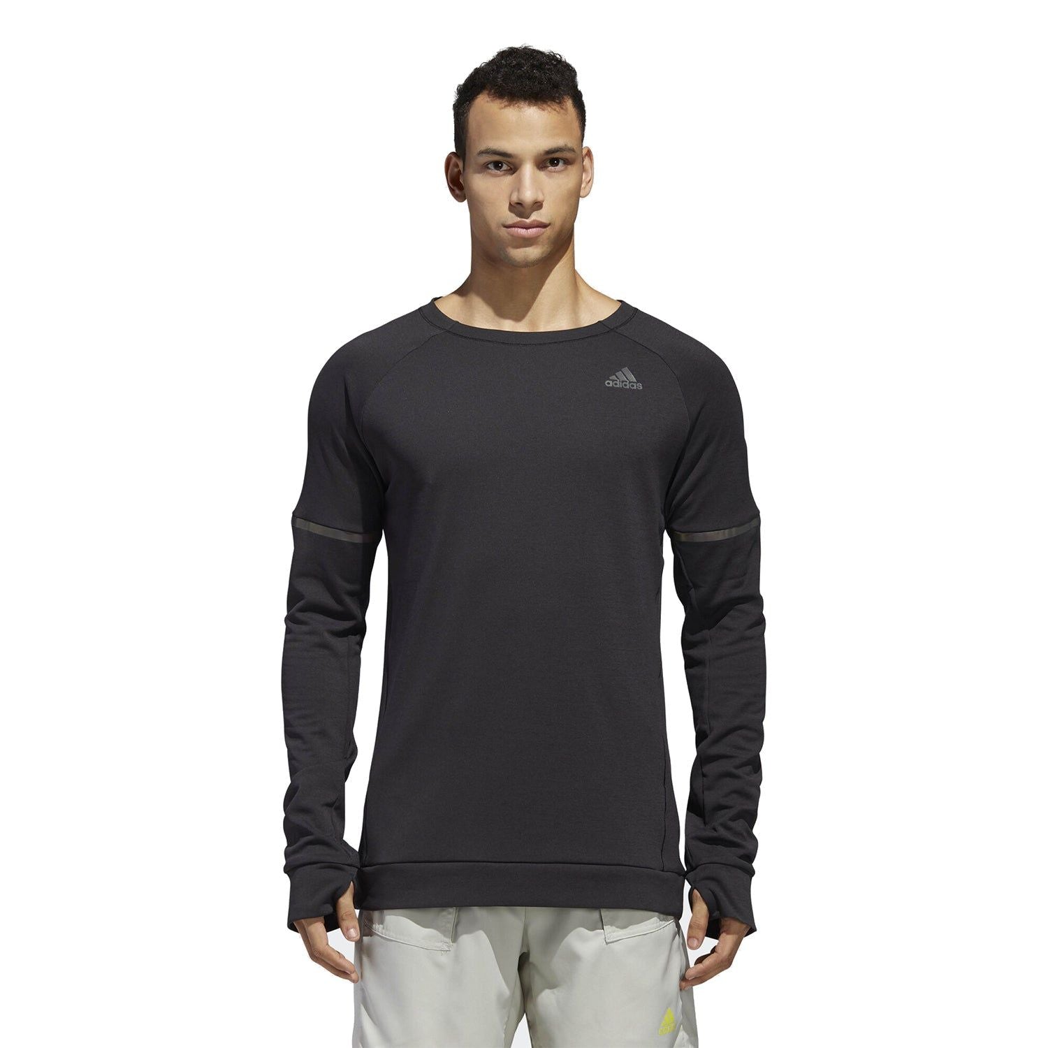 adidas Supernova Run Cru Sweatshirt - Black - ViaductClothing - -