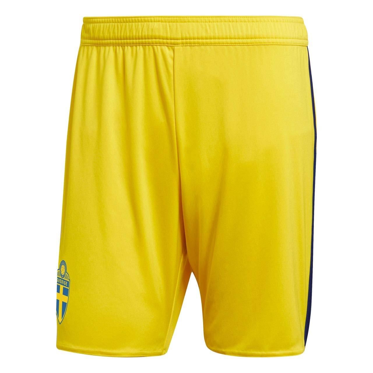 adidas Sweden Away Shorts 2018 - Yellow - ViaductClothing - -