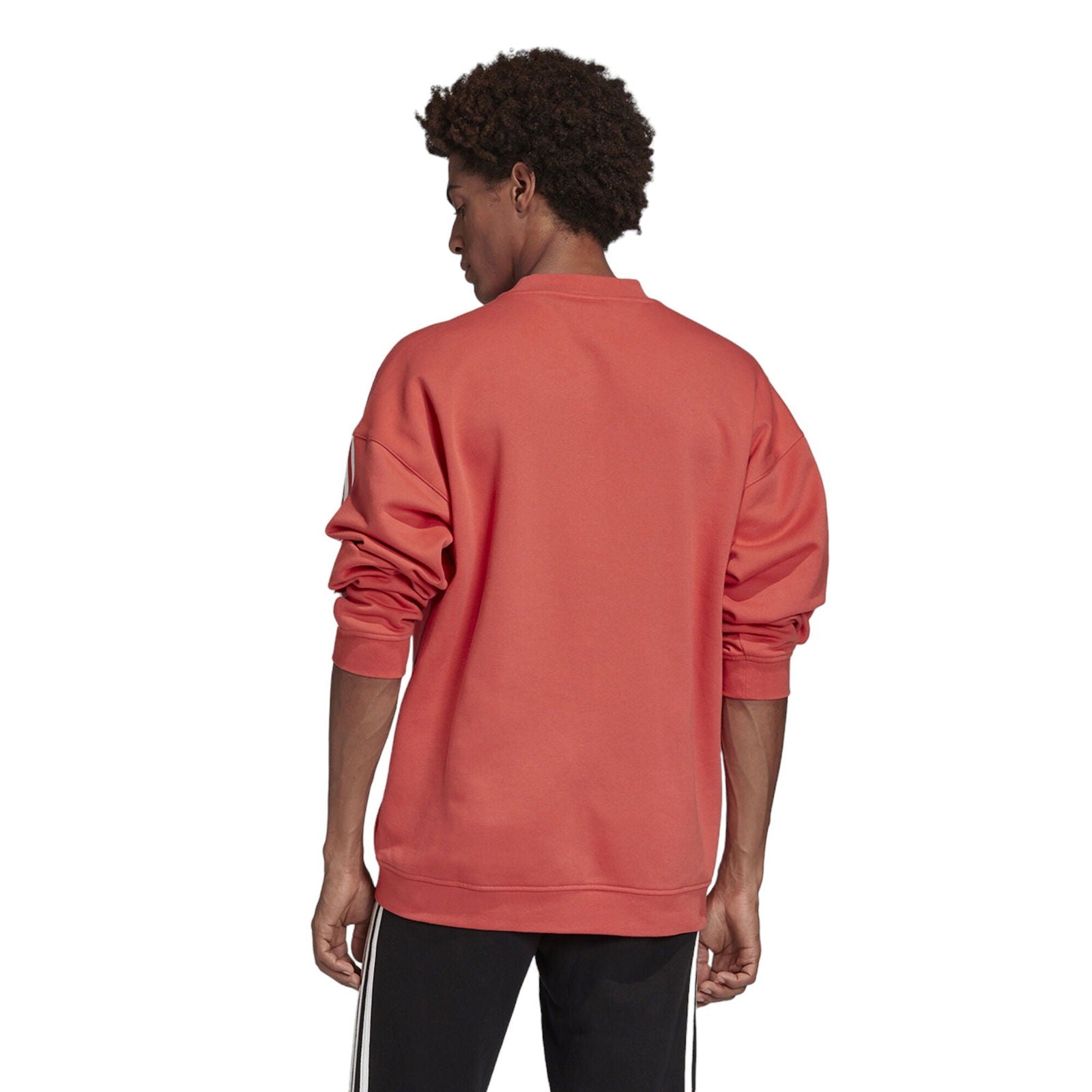 adidas Tech Crewneck Sweatshirt - Coral Pink - ViaductClothing - -