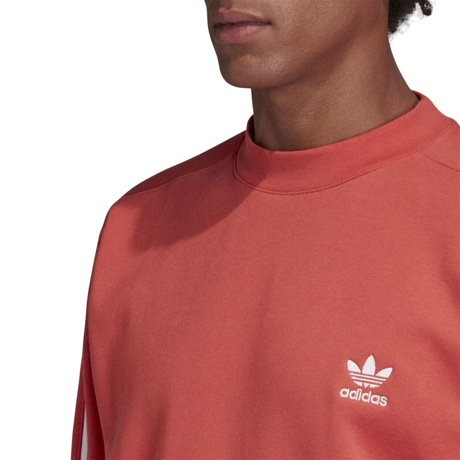 adidas Tech Crewneck Sweatshirt - Coral Pink - ViaductClothing - -
