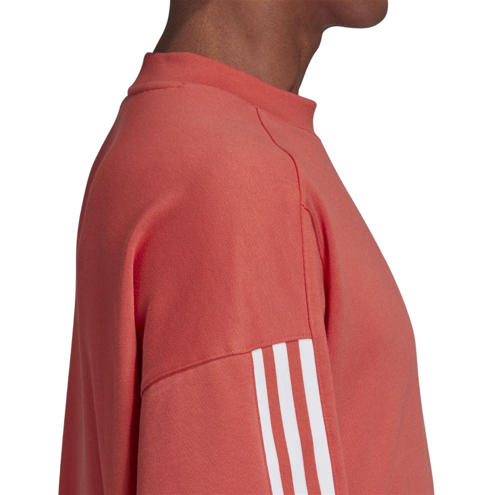 adidas Tech Crewneck Sweatshirt - Coral Pink - ViaductClothing - -