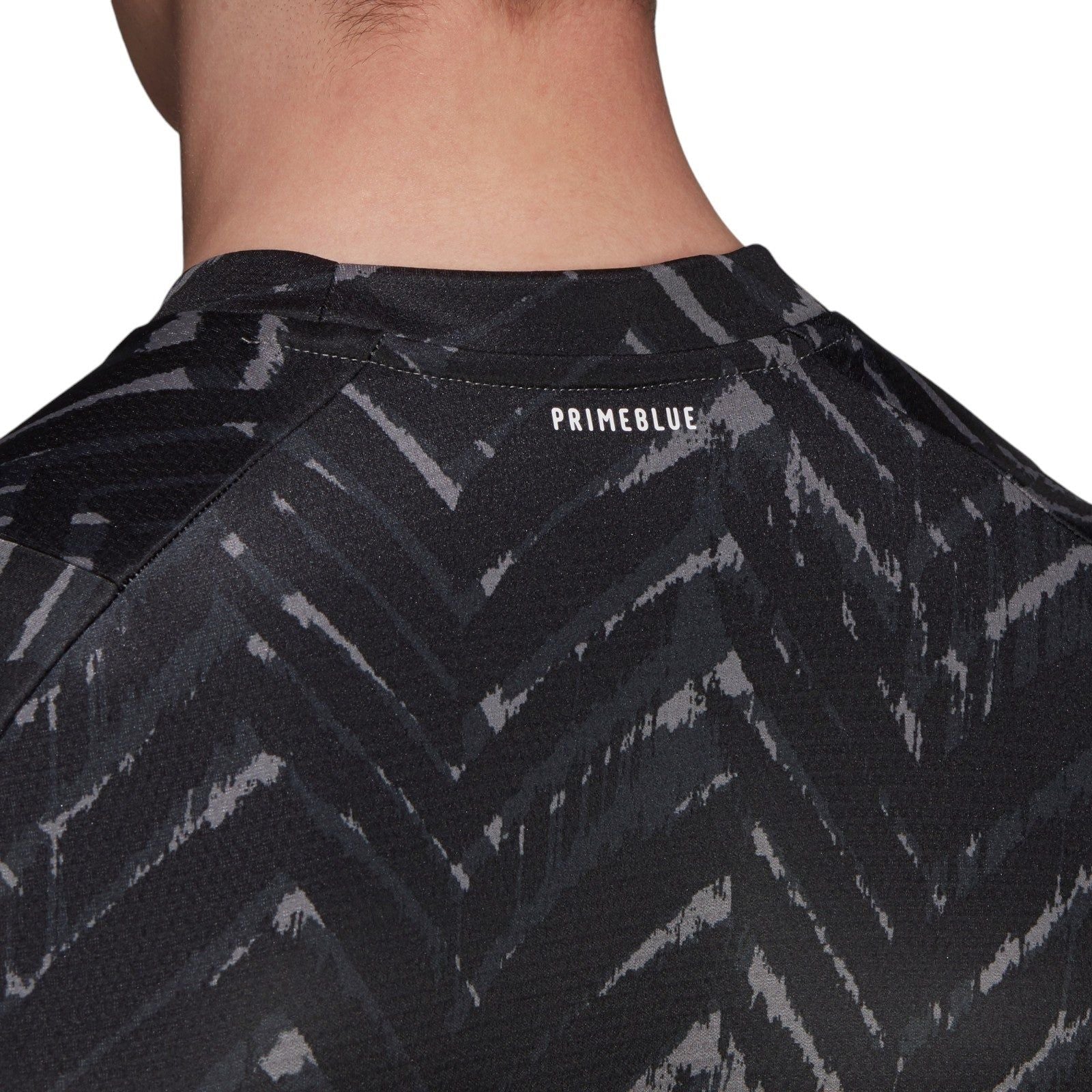 adidas Tennis Primeblue Freelift Printed Tee - Grey - ViaductClothing - -