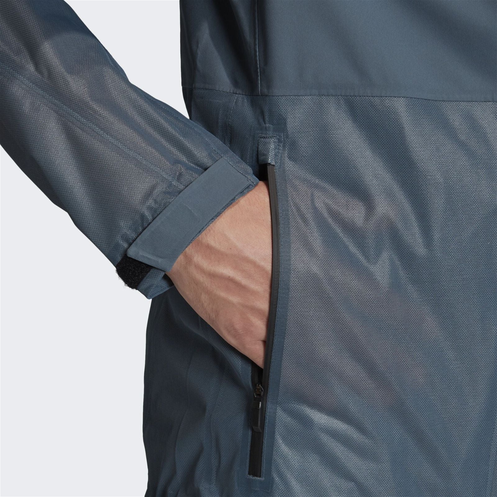 adidas Terrex 3-Layer Zupahike Rain Jacket - Blue - ViaductClothing - -