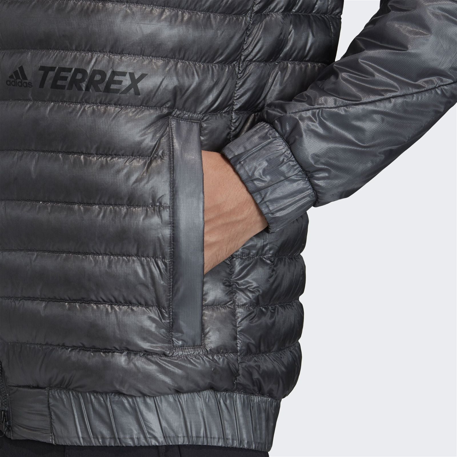 adidas Terrex Hike Bomber Down Jacket - Grey - ViaductClothing - -