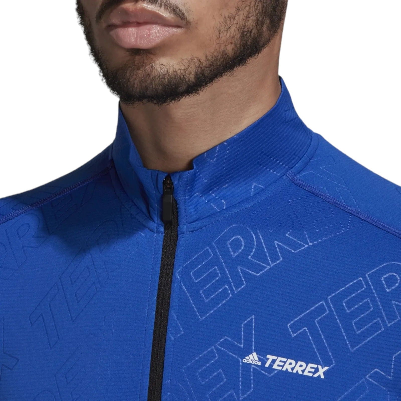 adidas Terrex Tracerocker Half-Zip Long-Sleeve Top - Blue - ViaductClothing - -