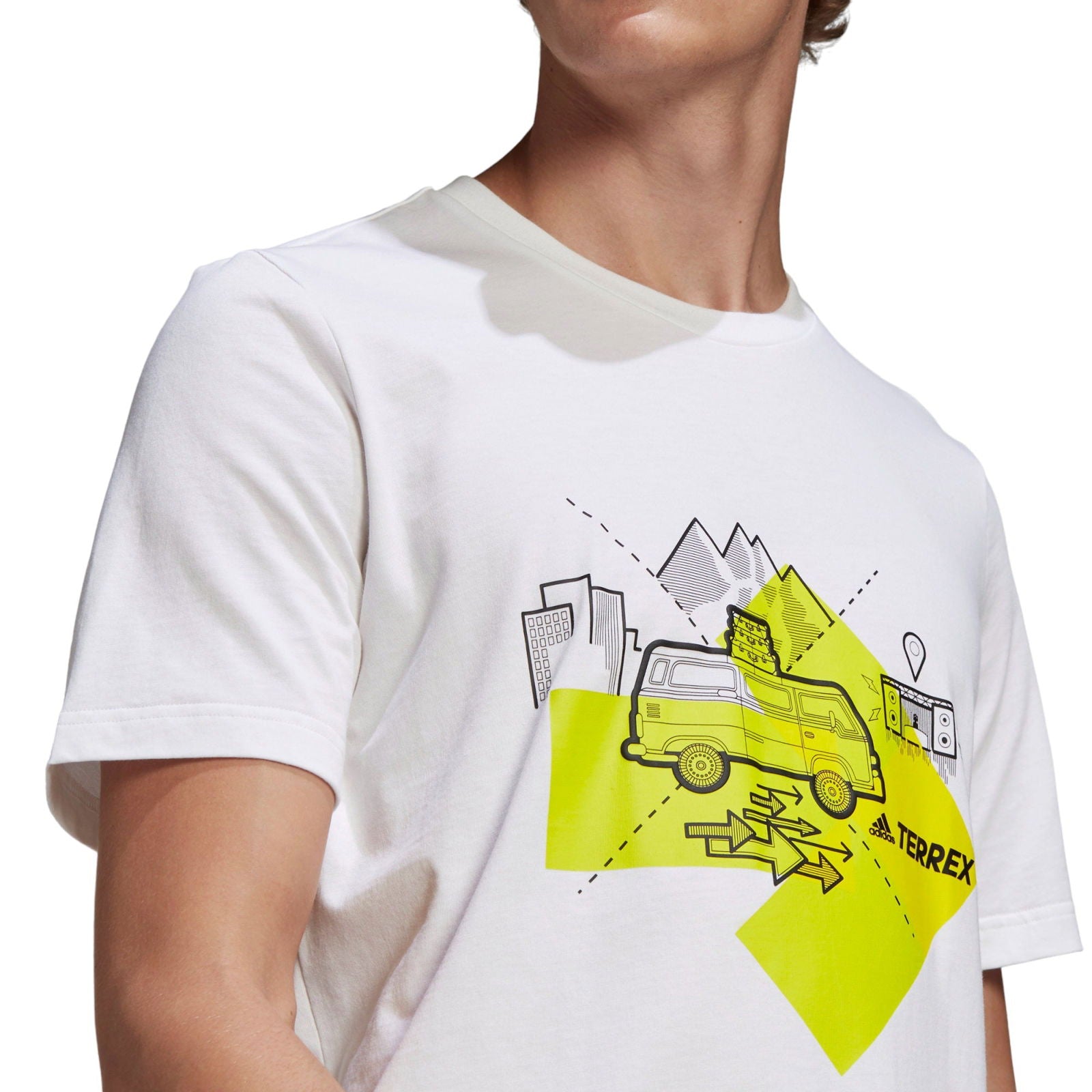 adidas Terrex Travel Graphic Tee - White - ViaductClothing - -