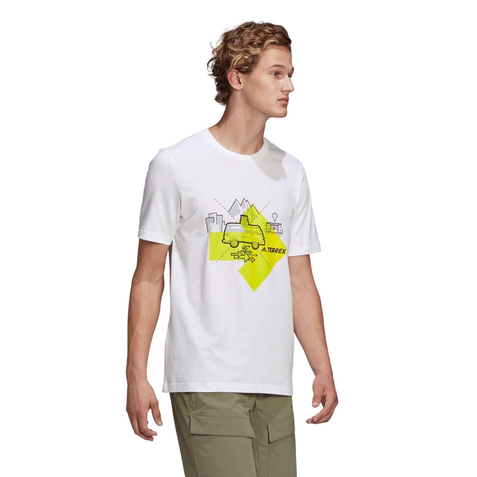 adidas Terrex Travel Graphic Tee - White - ViaductClothing - -