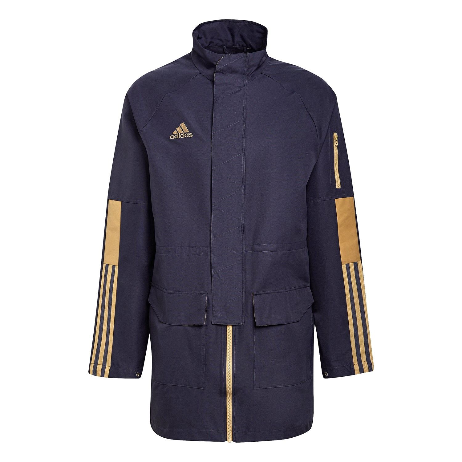 adidas Tiro Football Parka - Shadow Navy - ViaductClothing - -