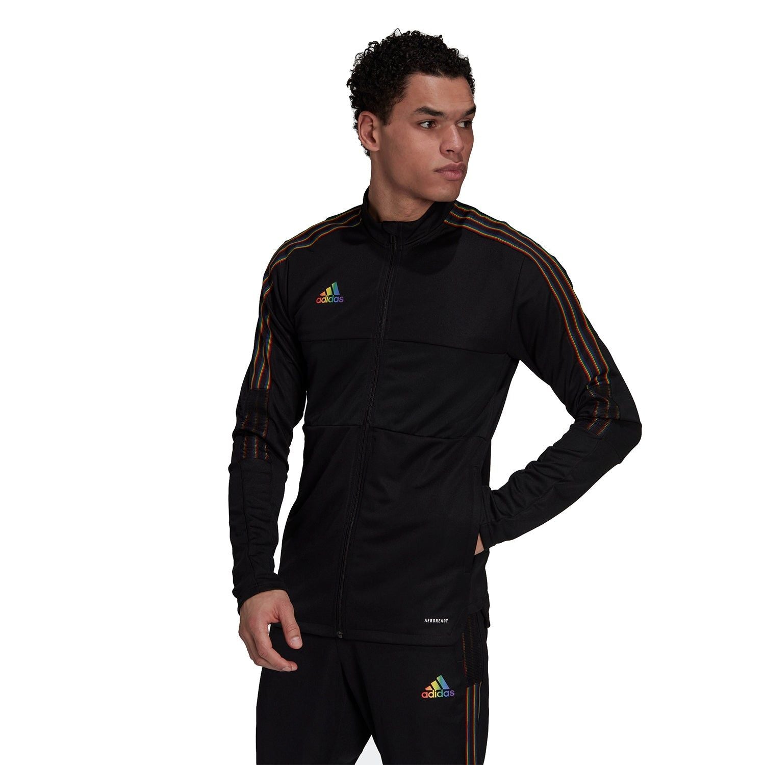adidas Tiro Pride Jacket - Black - ViaductClothing - -