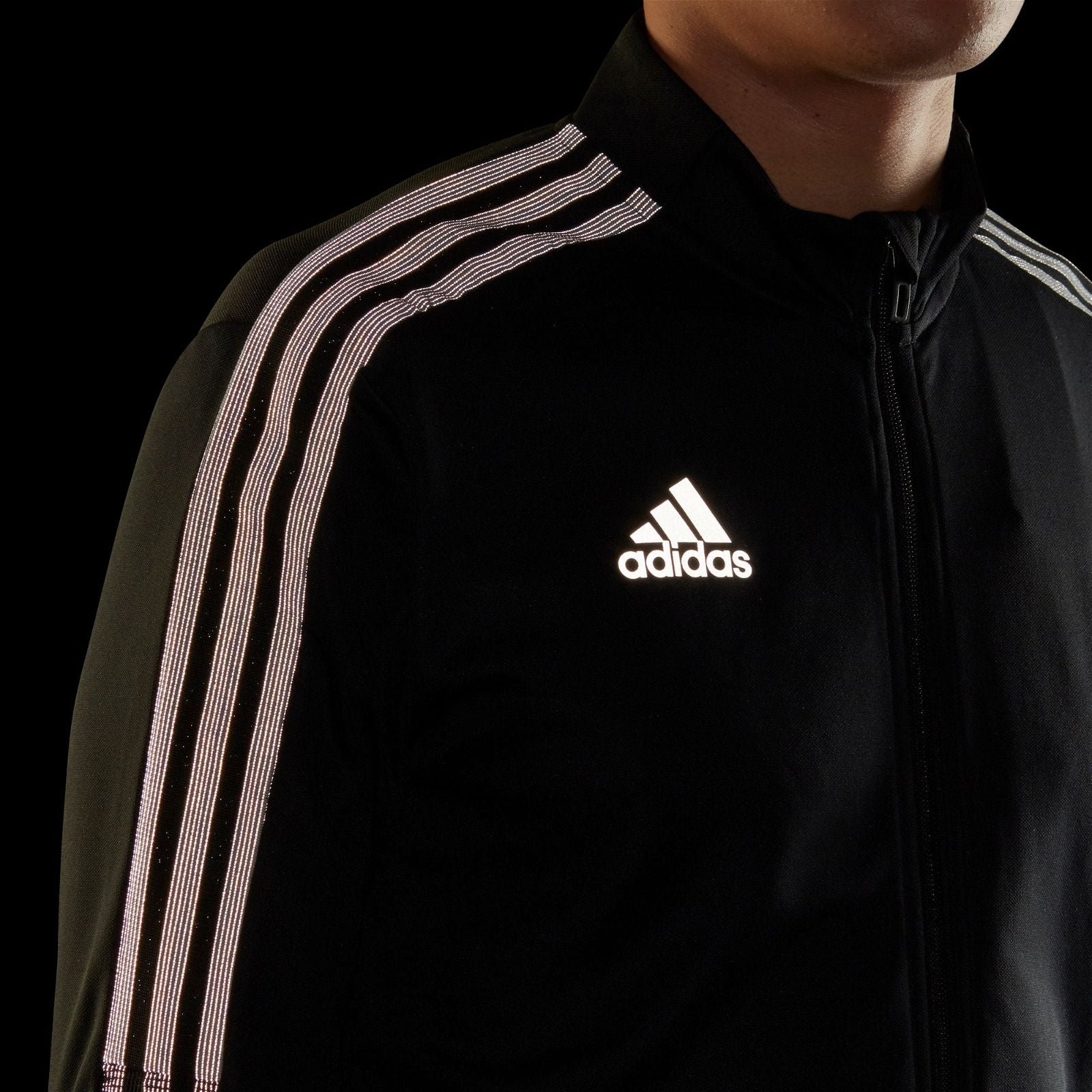 adidas Tiro Reflective Track Jacket - Black - ViaductClothing - -