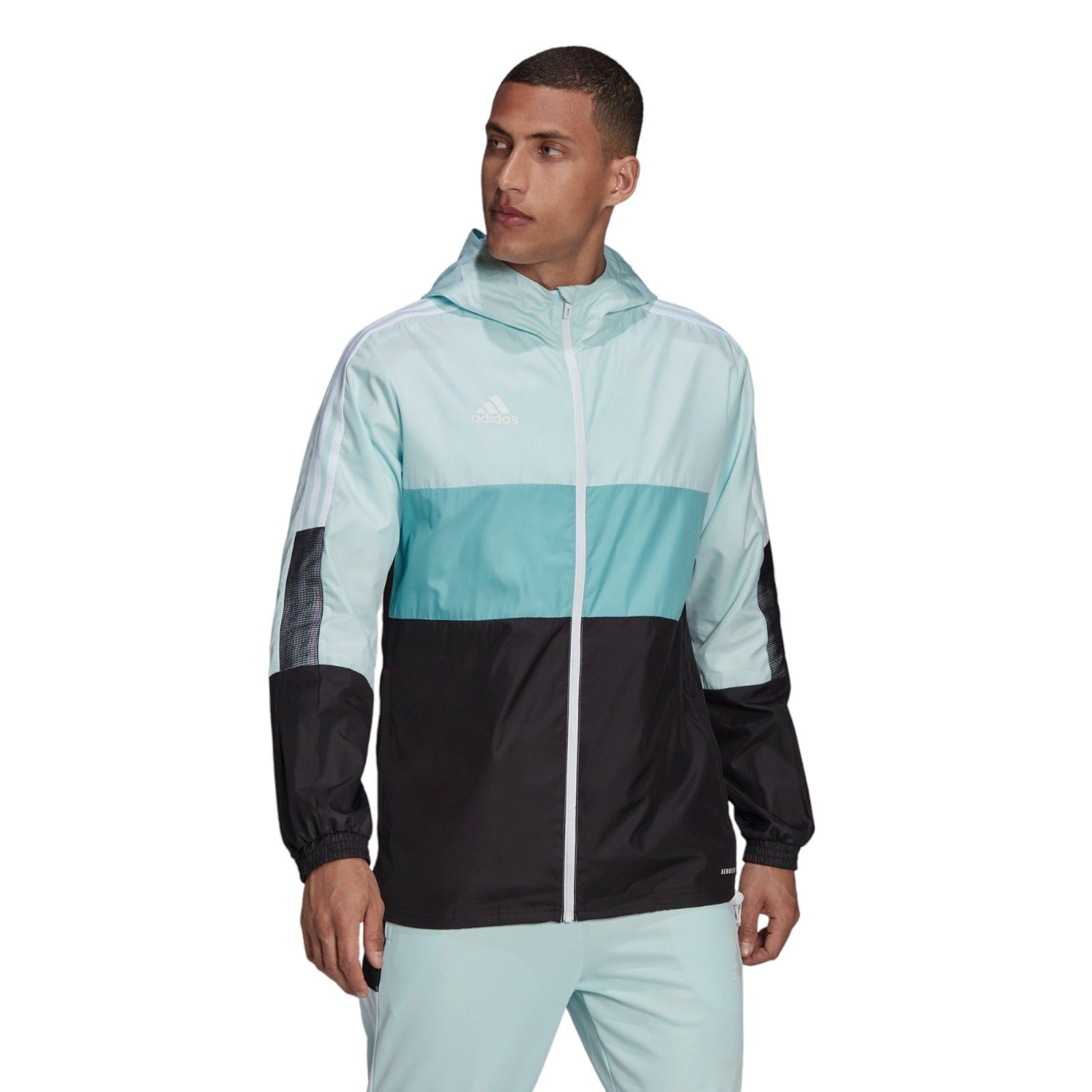 adidas Tiro Windbreaker Jacket - Turquoise Blue - ViaductClothing - -