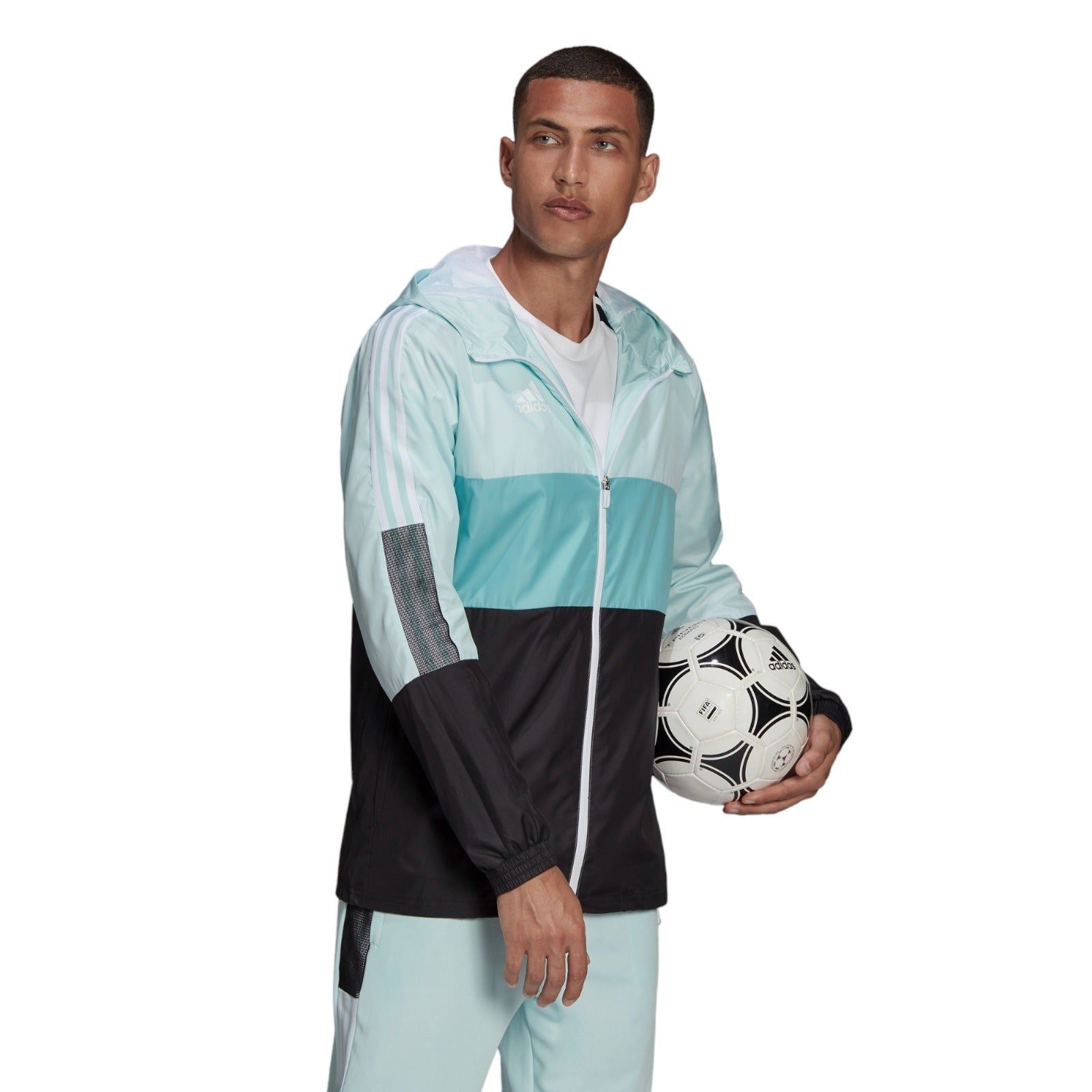 adidas Tiro Windbreaker Jacket - Turquoise Blue - ViaductClothing - -