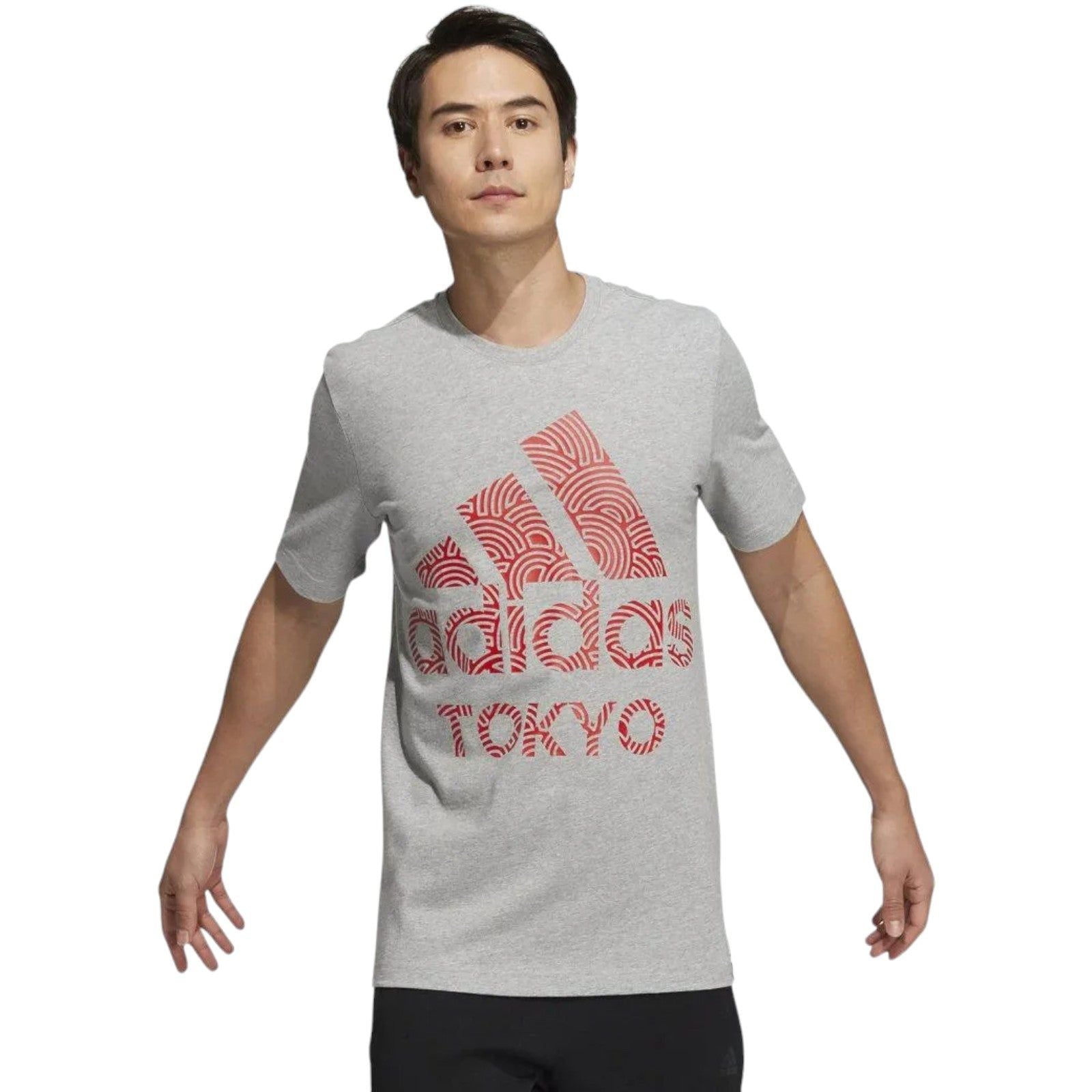 adidas Tokyo Pack Short Sleeve Graphic Tee - Grey - ViaductClothing - -