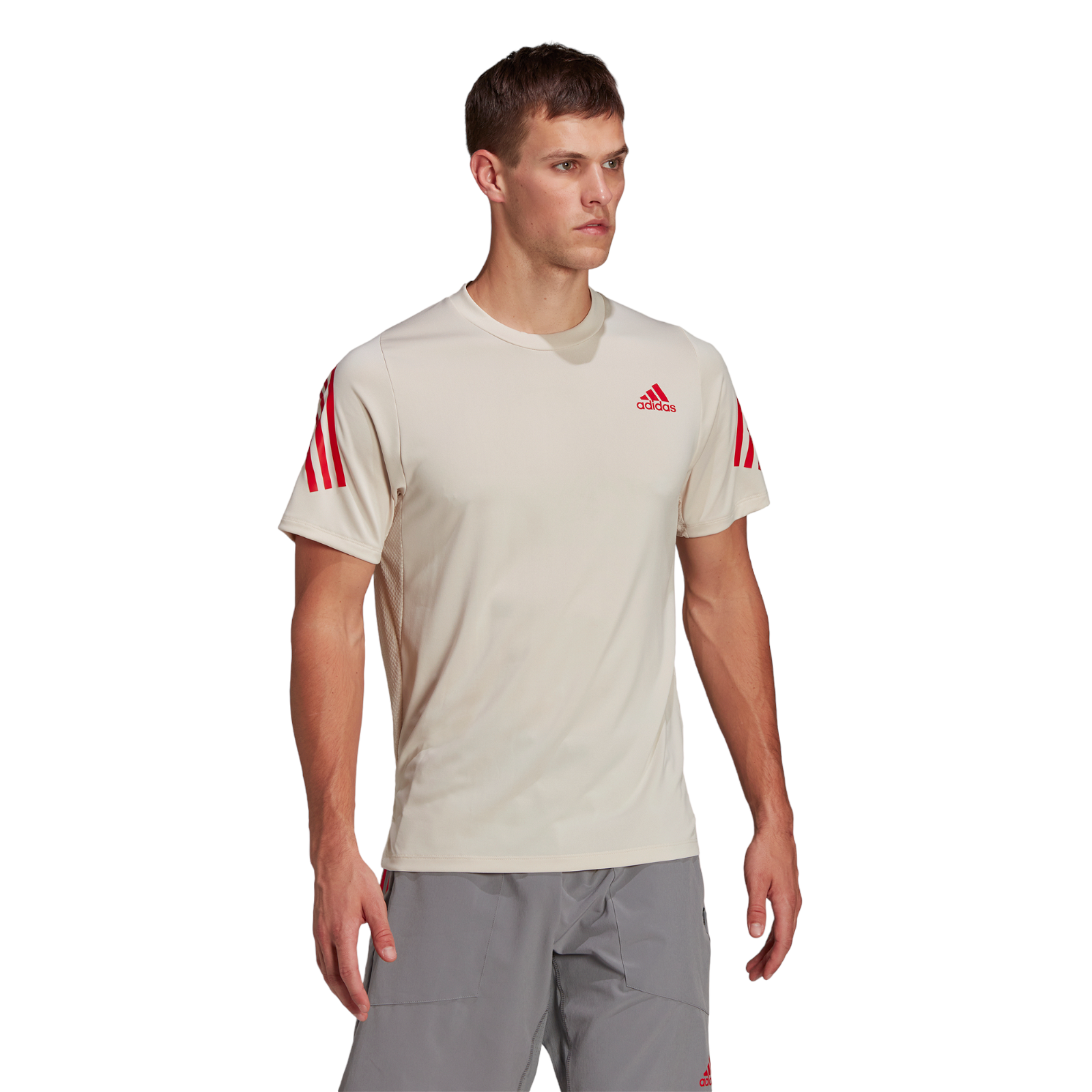 adidas Train Icon Training Tee Jersey - Halo Ivory - ViaductClothing - -