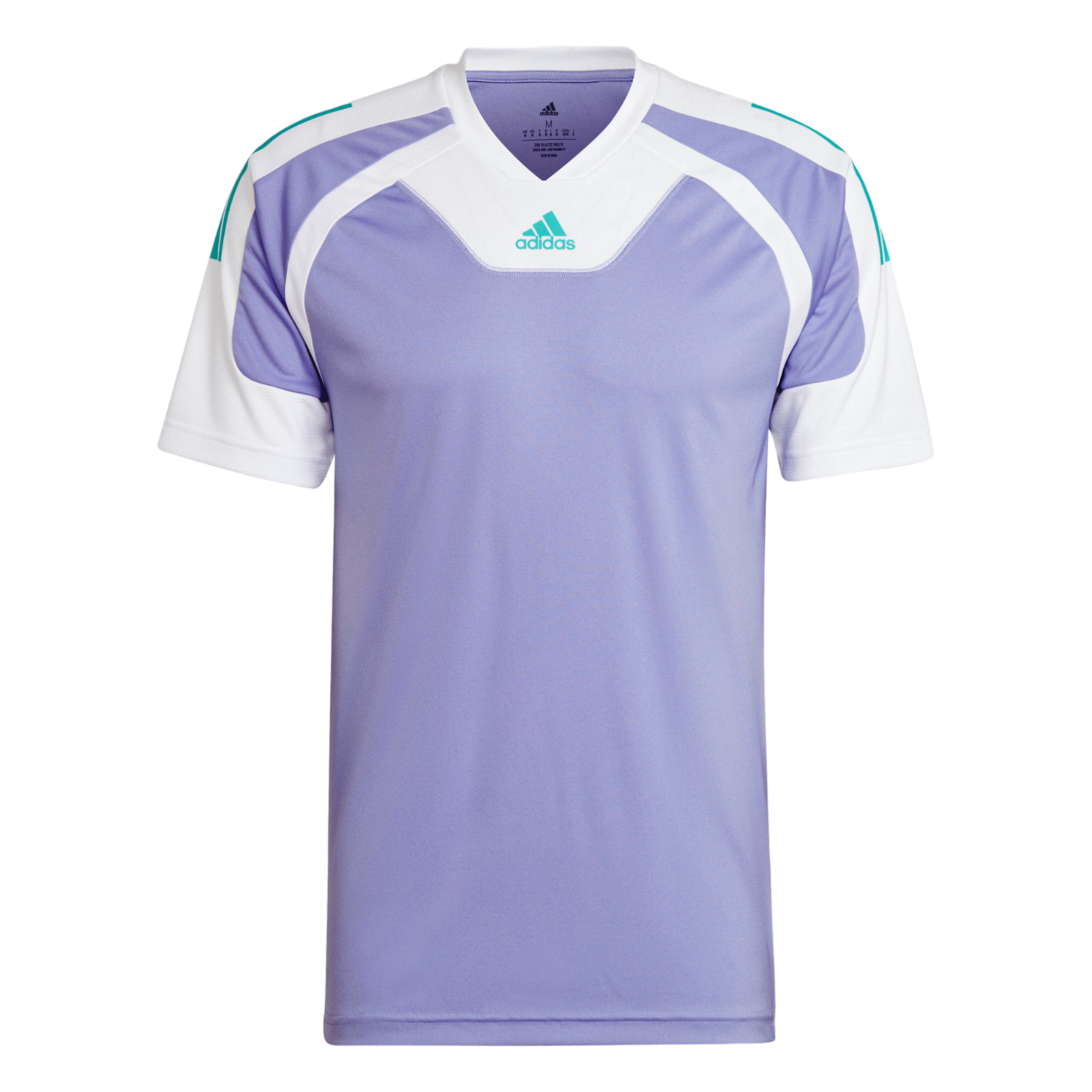 adidas Training Colour Block 80s Panelled Jersey - Purple - ViaductClothing - -