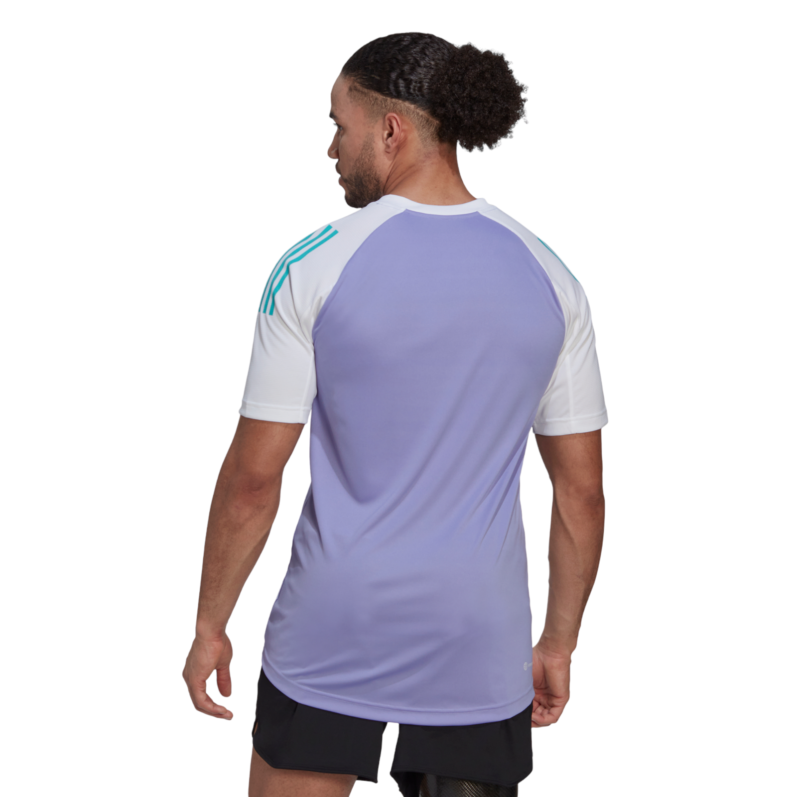 adidas Training Colour Block 80s Panelled Jersey - Purple - ViaductClothing - -