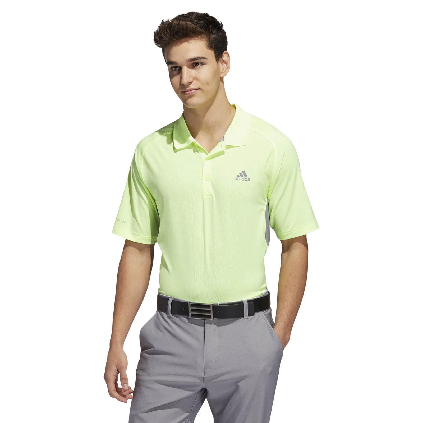 adidas Ultimate365 Climacool Solid Polo Shirt - Yellow - ViaductClothing - -