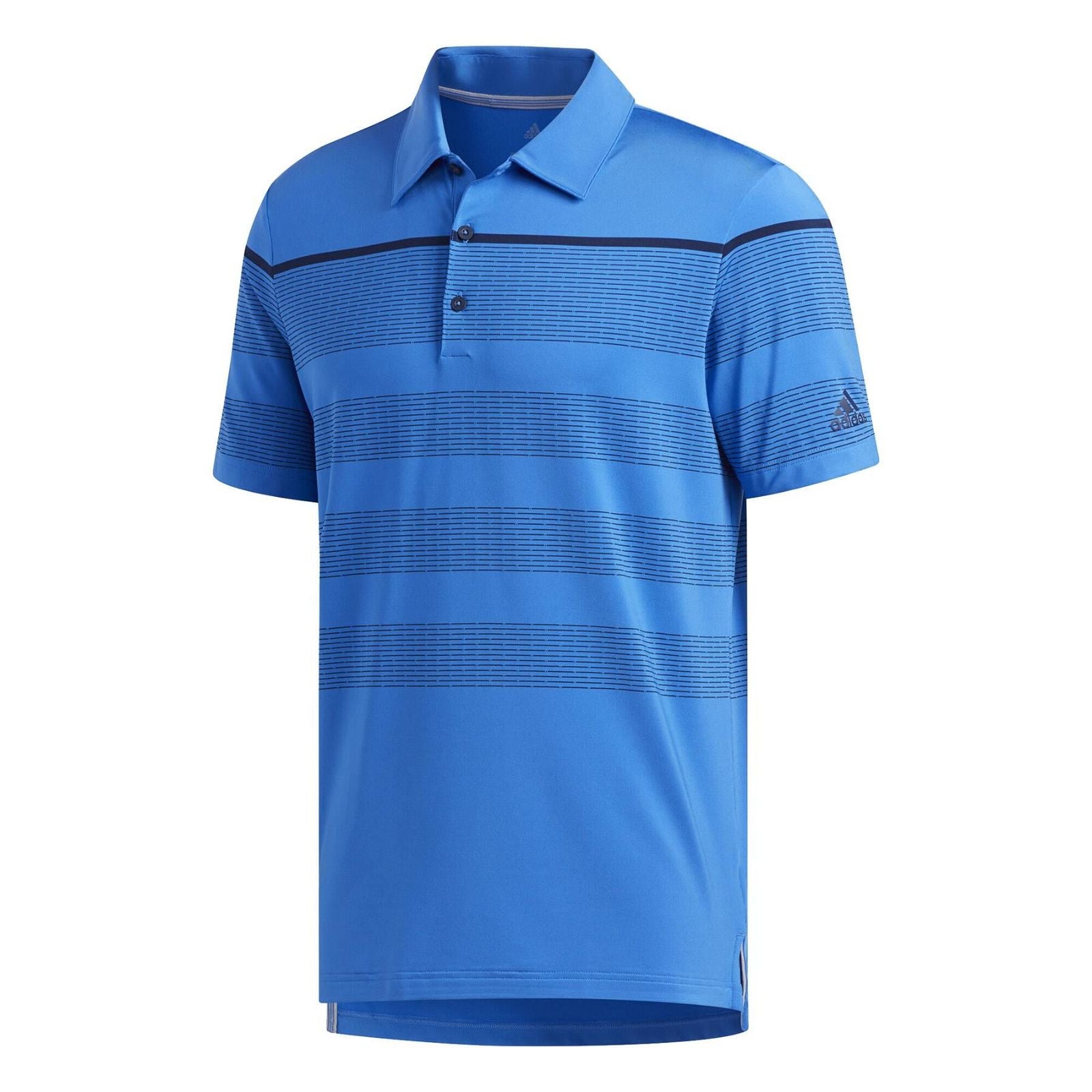 adidas Ultimate365 Dash Stripe Polo Shirt - Blue - ViaductClothing - -