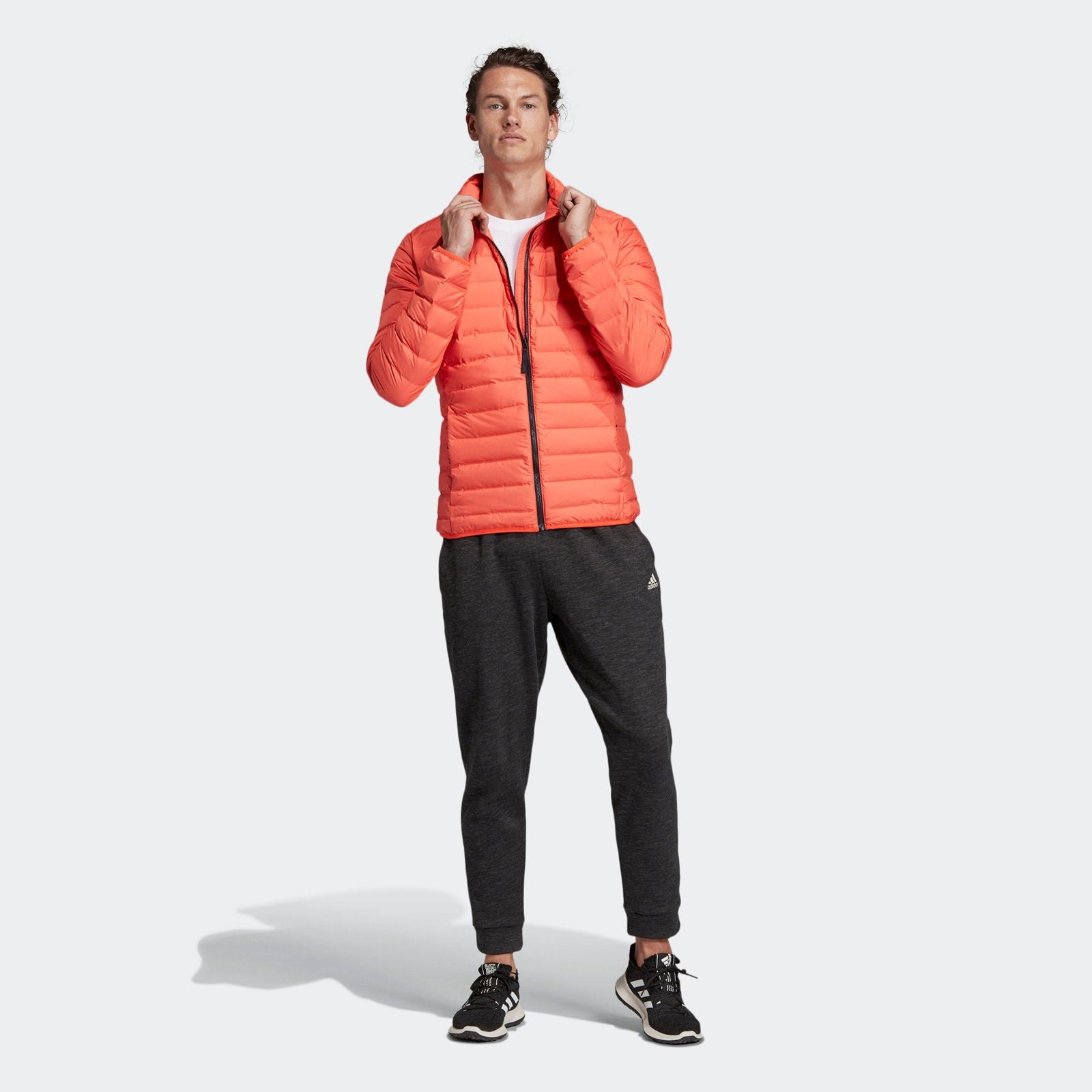 adidas Varilite Down Padded Jacket - Orange - ViaductClothing - -