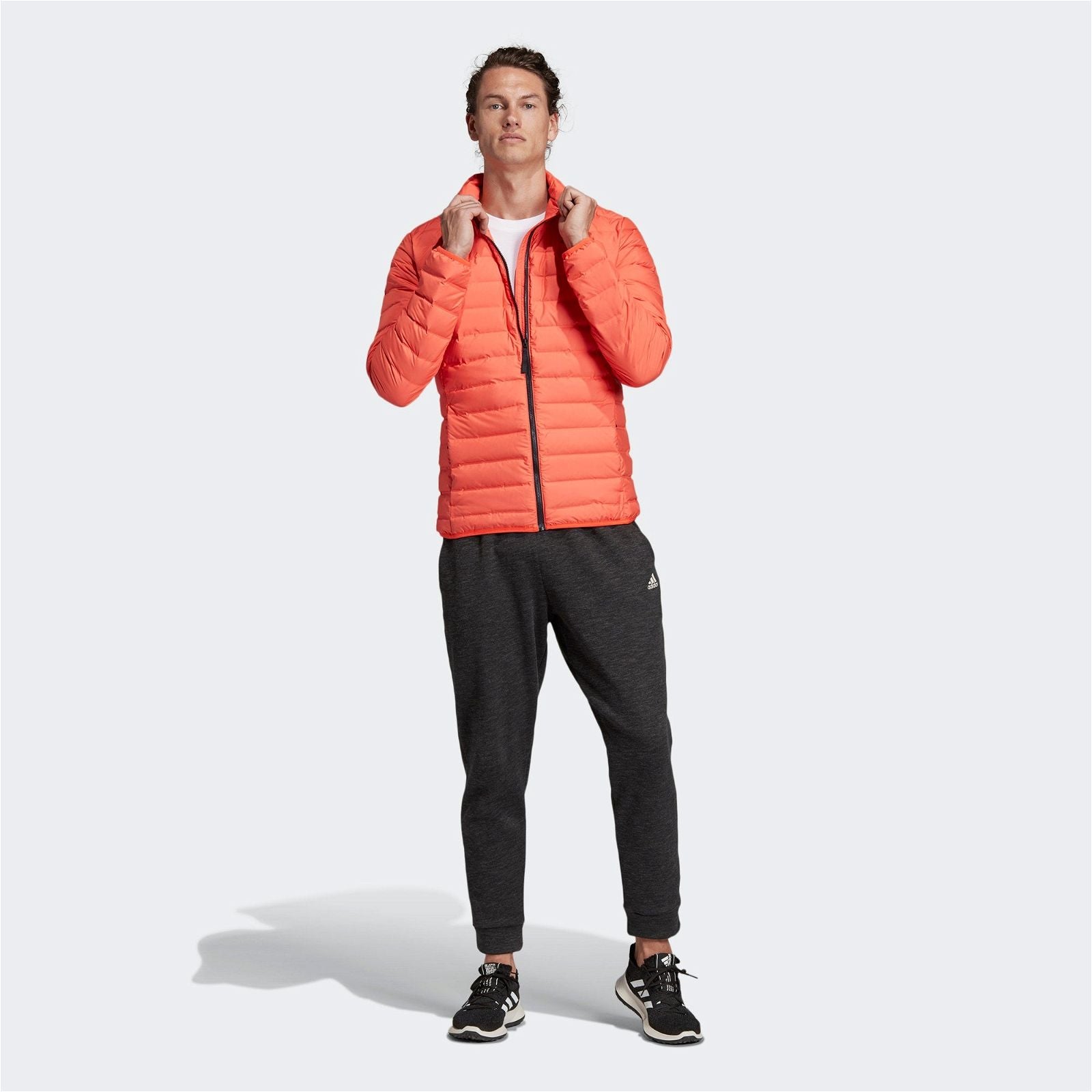 adidas Varilite Down Padded Jacket - Orange - ViaductClothing - -