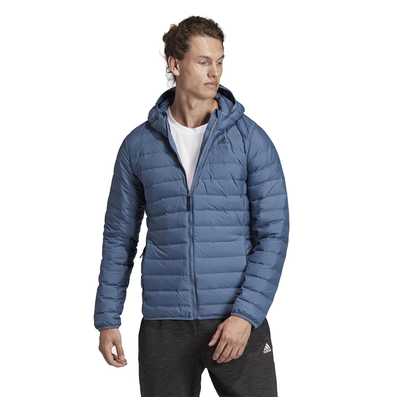 adidas Varilite Soft Puffer Jacket - Blue - ViaductClothing - -