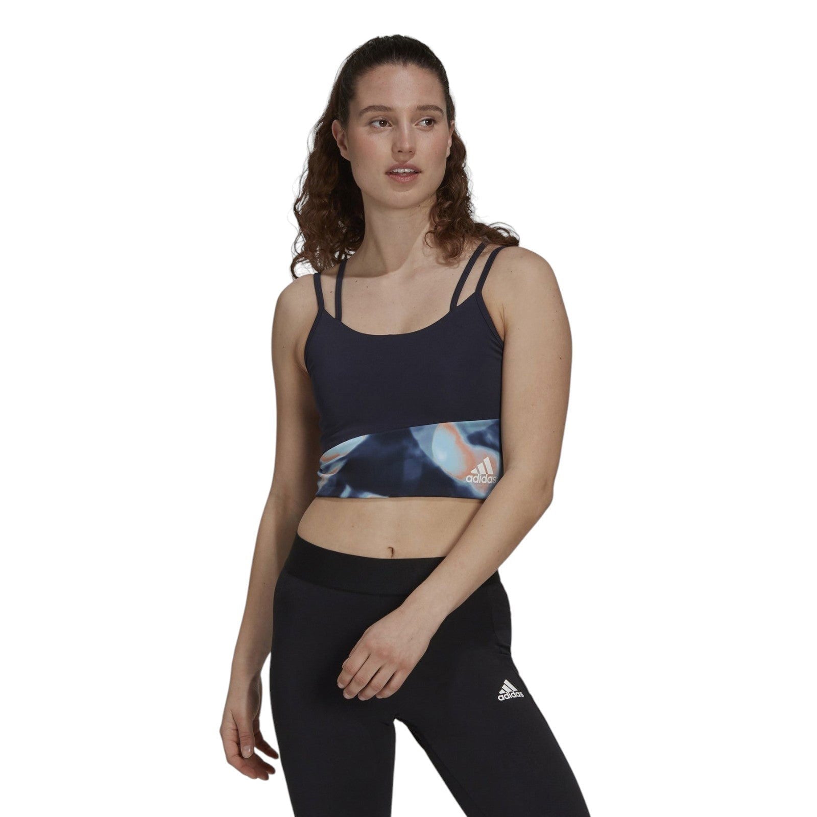 adidas Women's AEROREADY You for You Bra Top - Navy - ViaductClothing - -