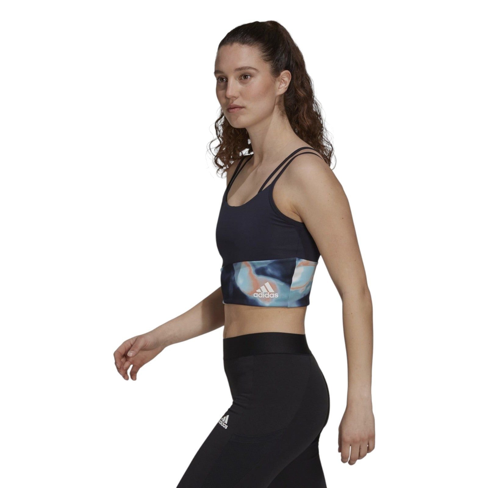 adidas Women's AEROREADY You for You Bra Top - Navy - ViaductClothing - -